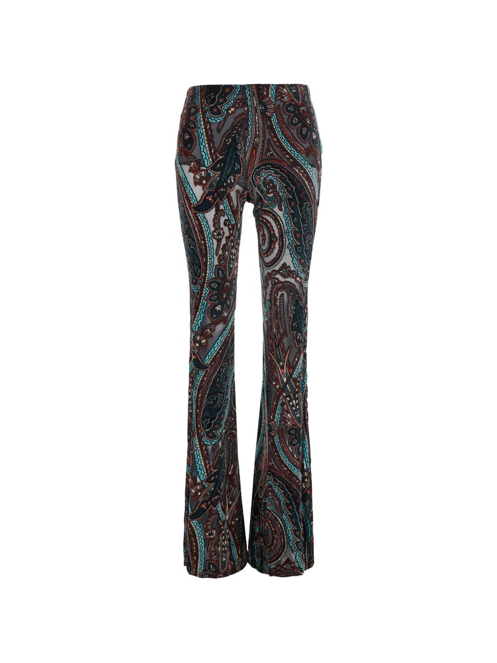 Etro Printed flared trousers