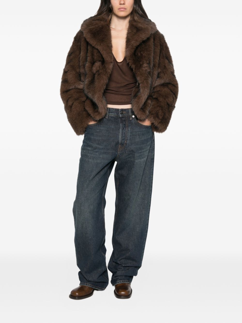 Ermanno Scervino Jackets BROWN