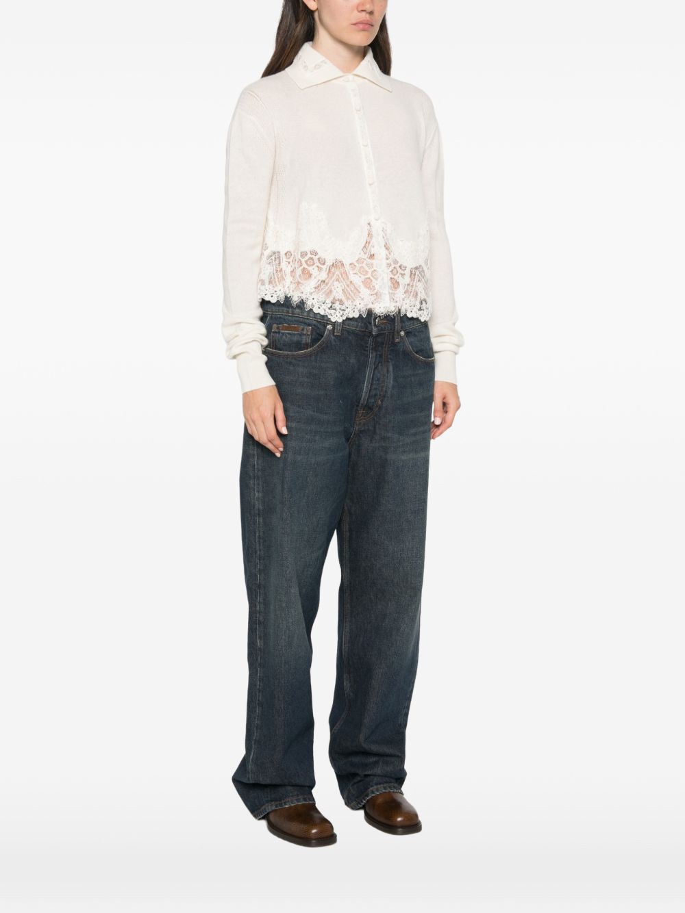 Ermanno Scervino Cashmere Lace Shirt
