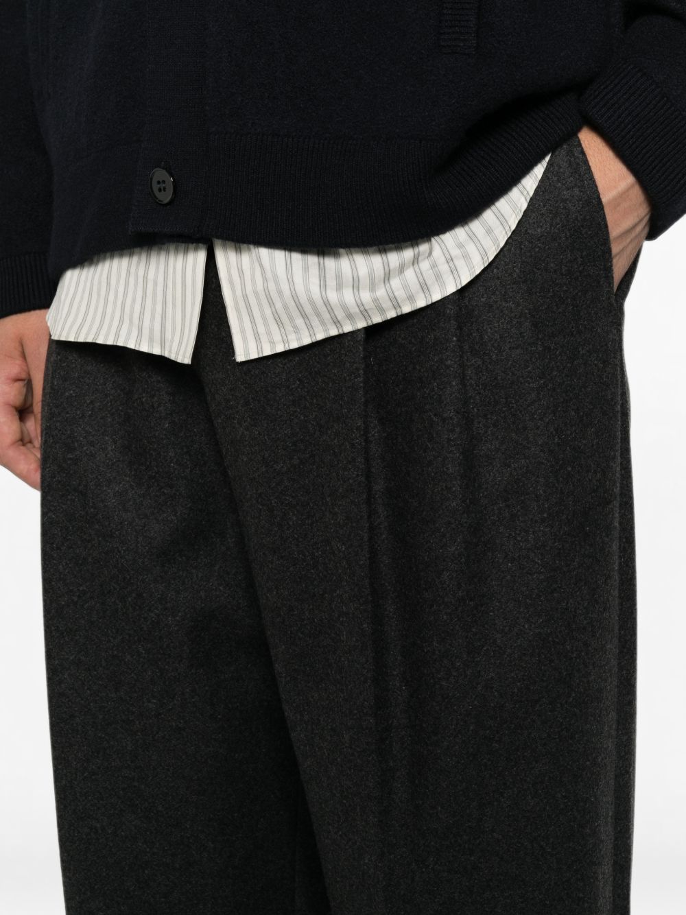 Emporio Armani Wool Blend Trousers