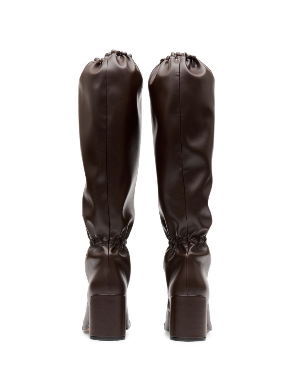 MM6 Maison Margiela Gathered Block Heel Boots