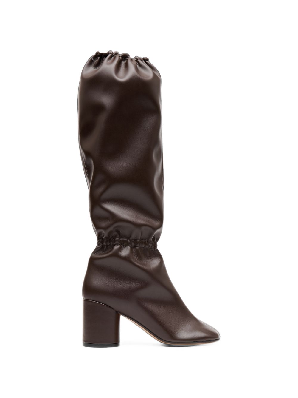 MM6 Maison Margiela Gathered Block Heel Boots