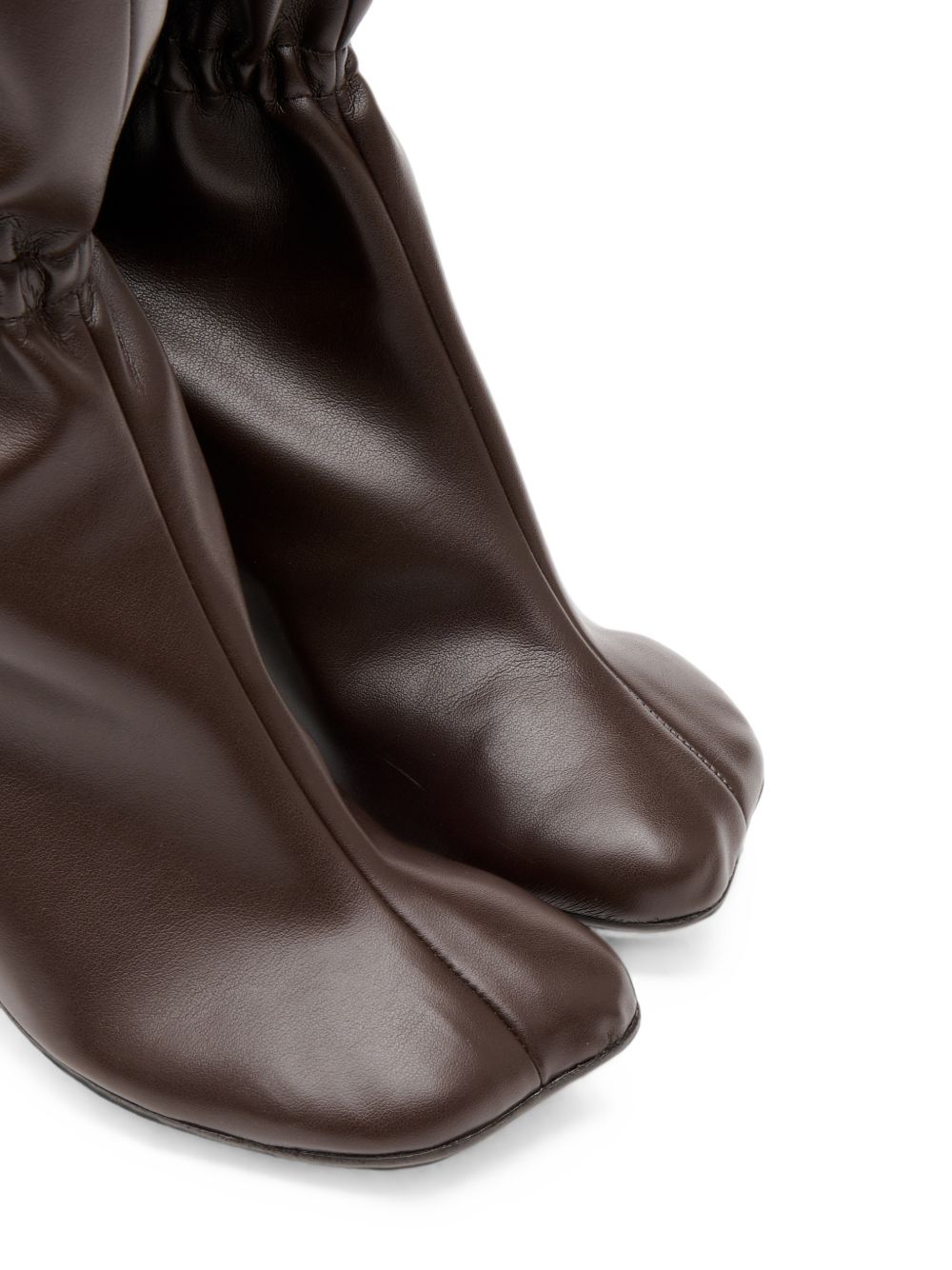 MM6 Maison Margiela Gathered Block Heel Boots