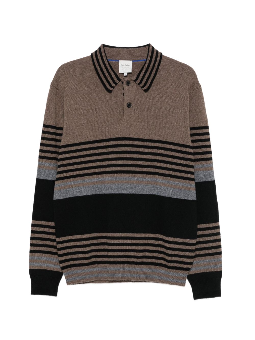 Paul Smith Striped Knit Polo Shirt