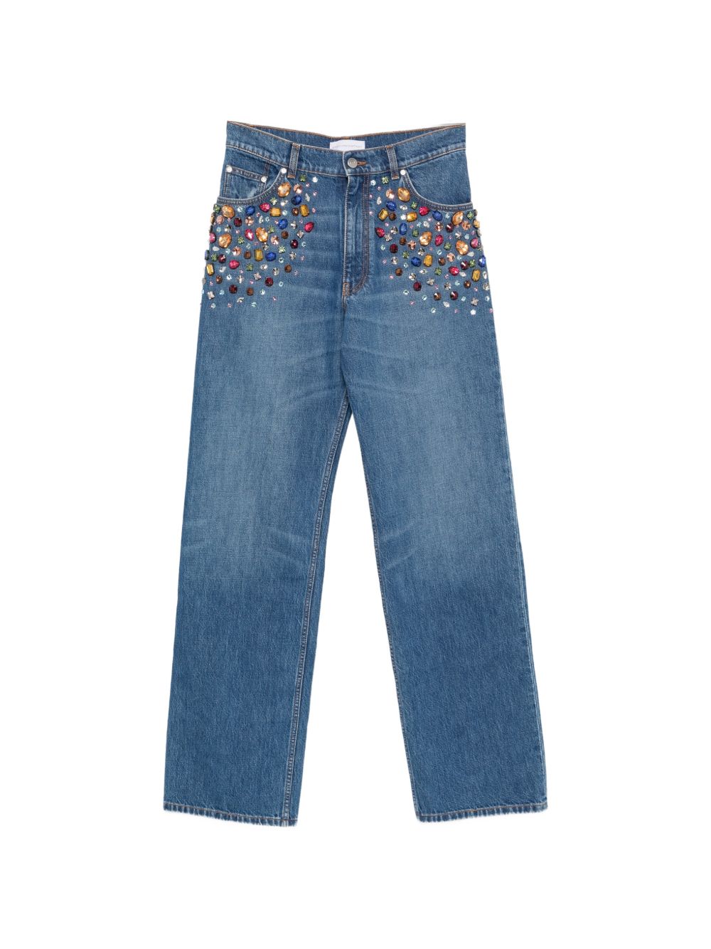Stella McCartney Crystal Embellished Denim Jeans