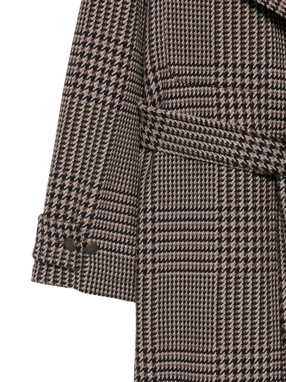 Emporio Armani Prince of Wales Check Double-Breasted Coat