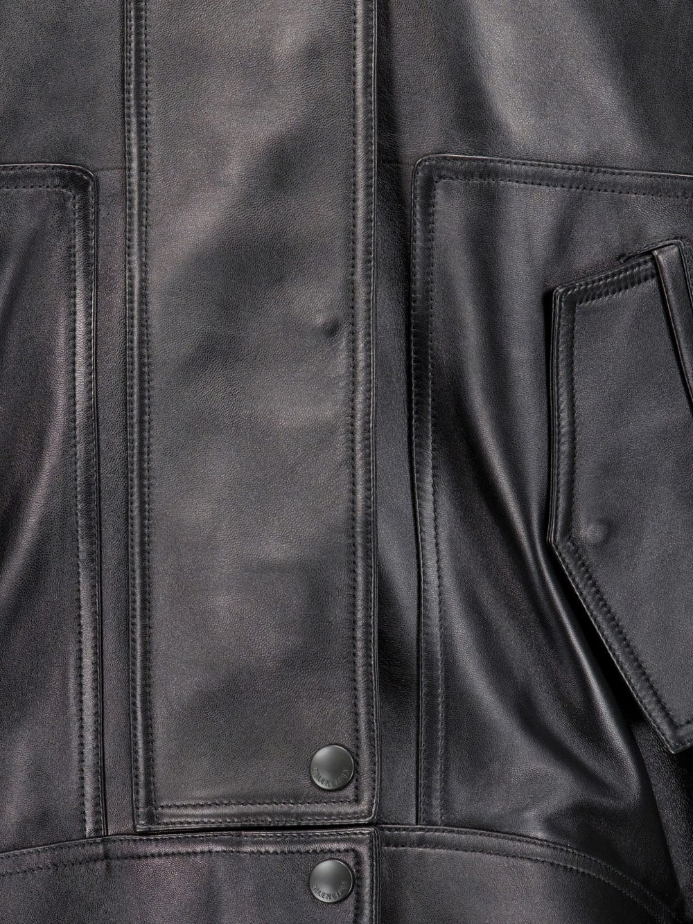 Balenciaga Leather bomber jacket