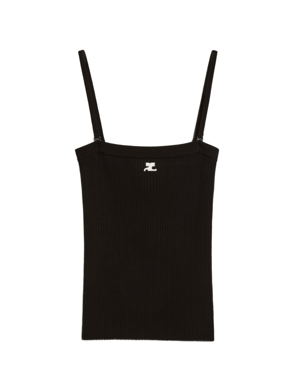 Courreges Pre Ribbed bustier top