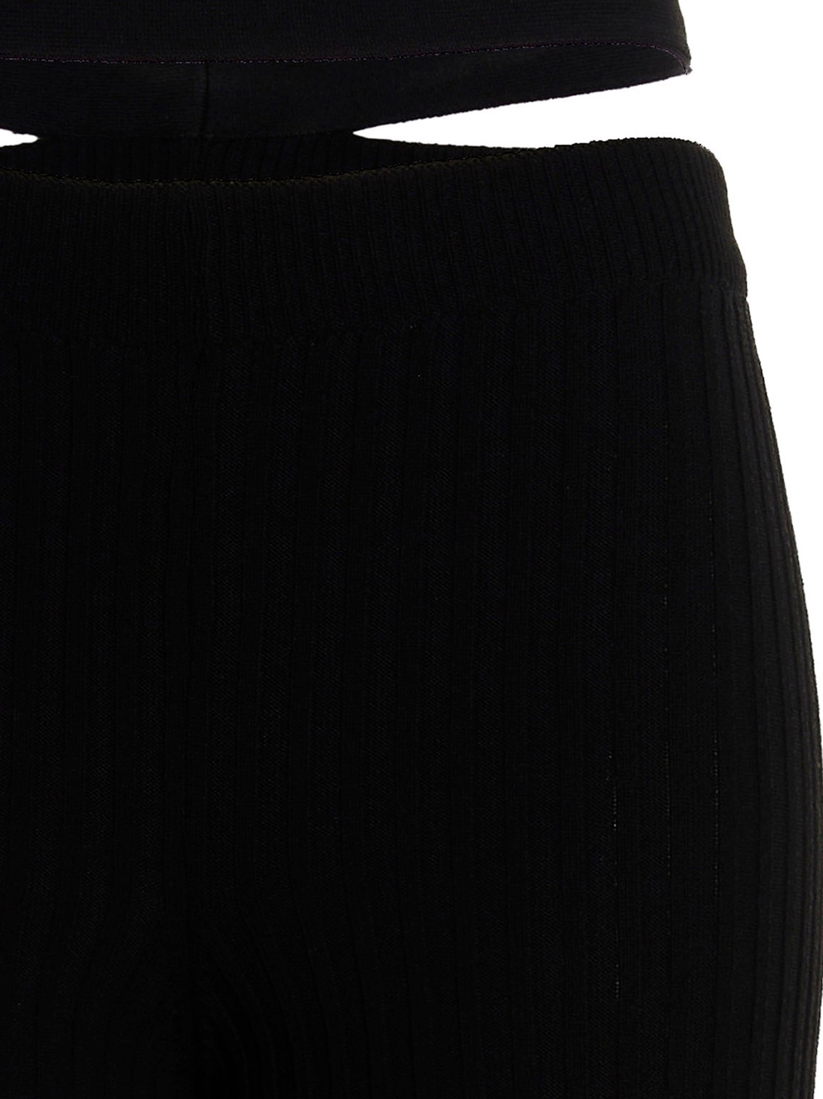 AndreĀdamo Ribbed Flared Trousers