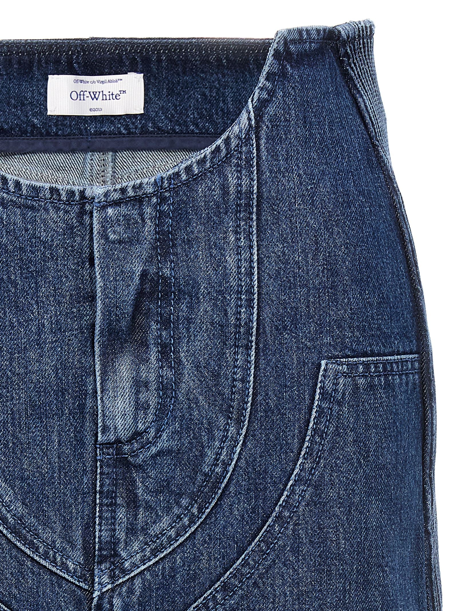 Off White Off-white Motorcycle Miniskirt