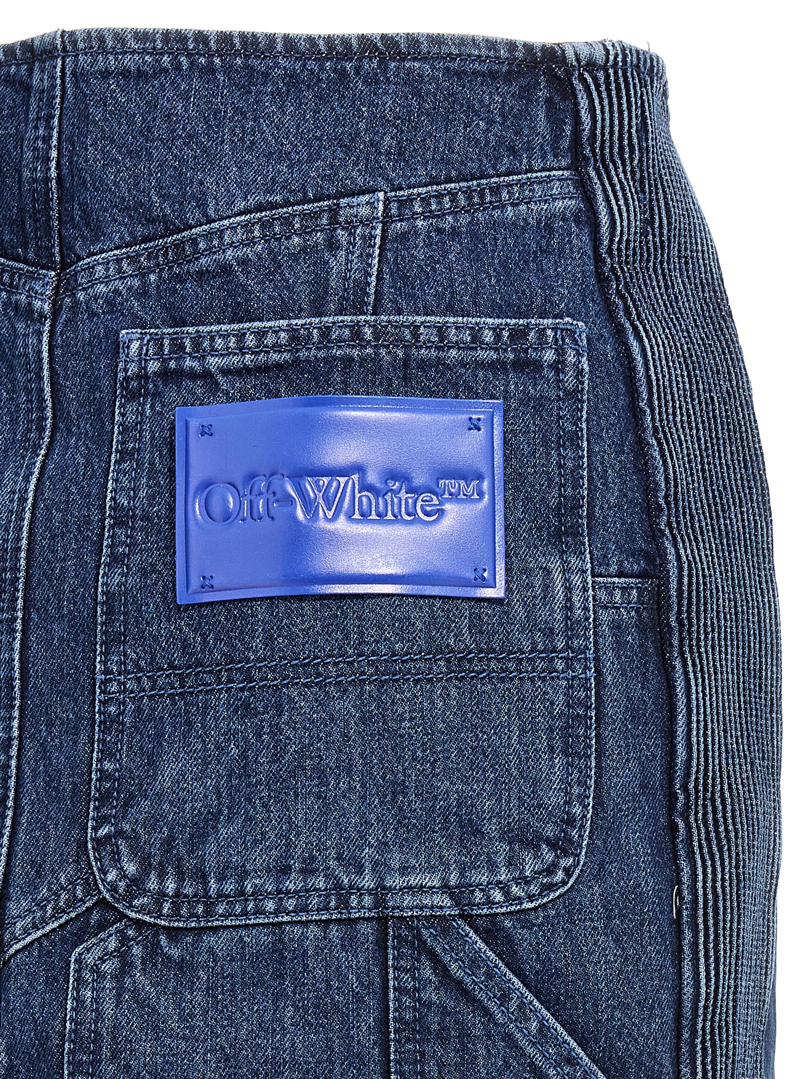 Off White Off-white Motorcycle Miniskirt