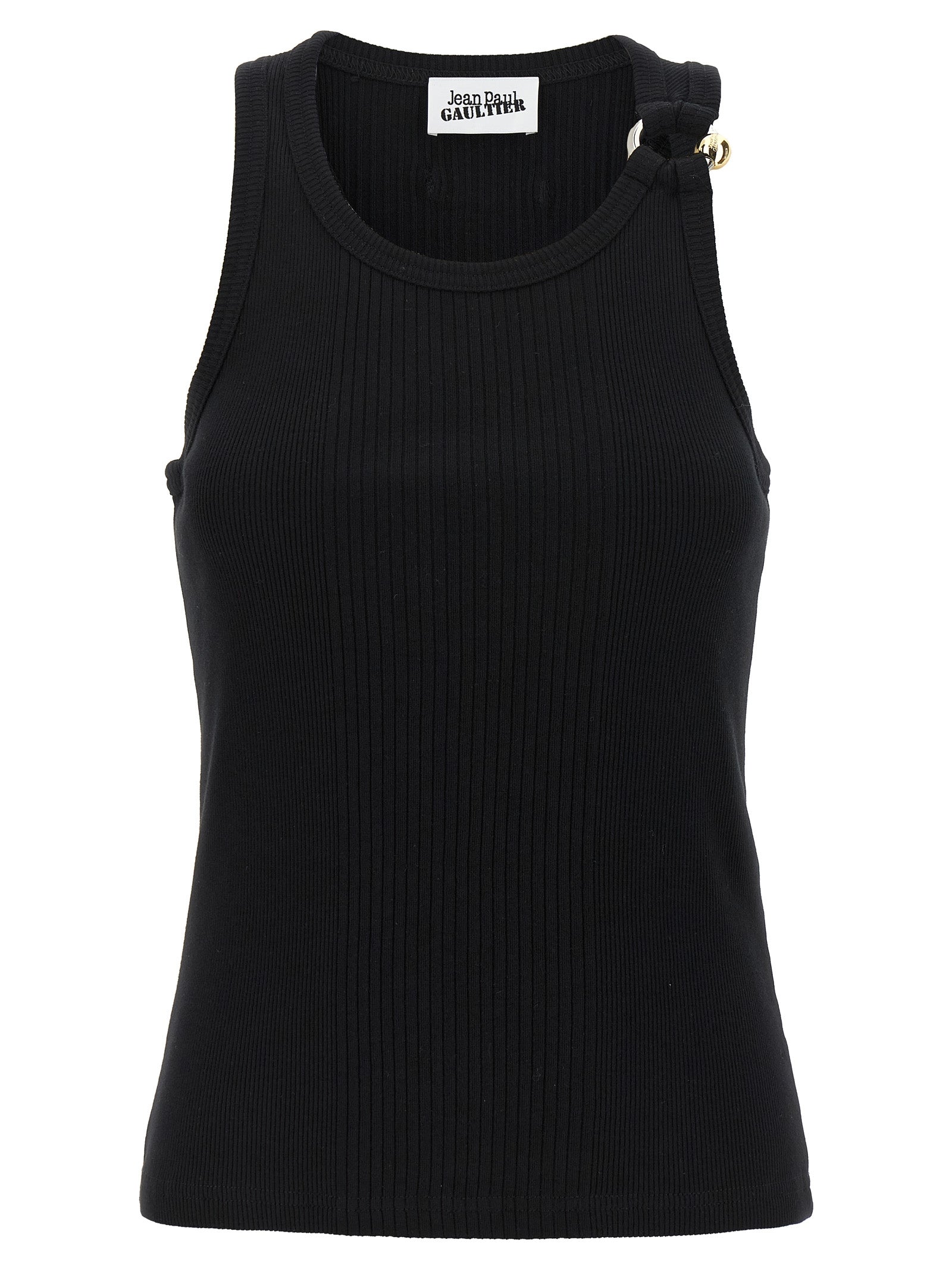 Jean Paul Gaultier Black Piercing Tank Top
