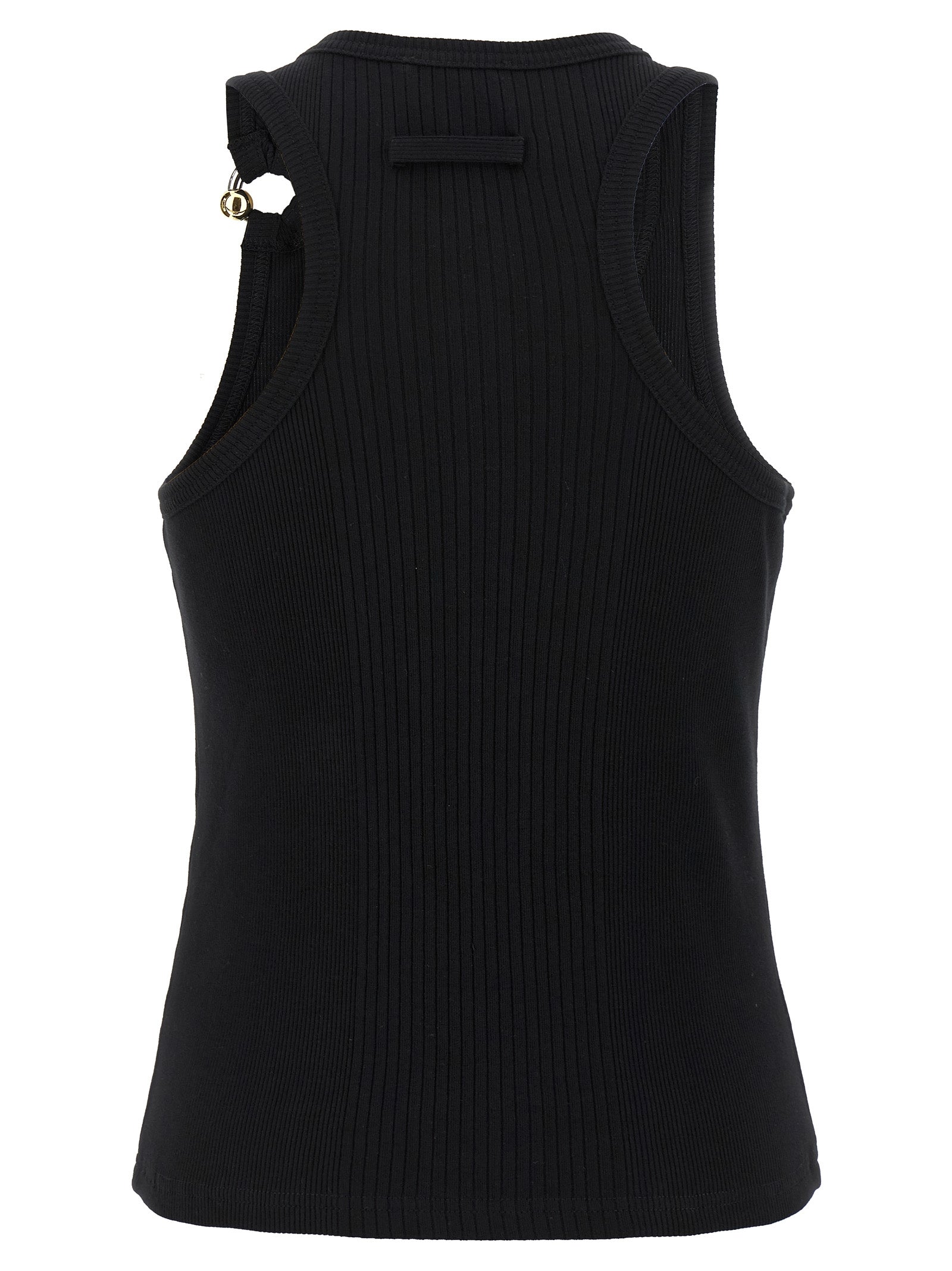 Jean Paul Gaultier Black Piercing Tank Top