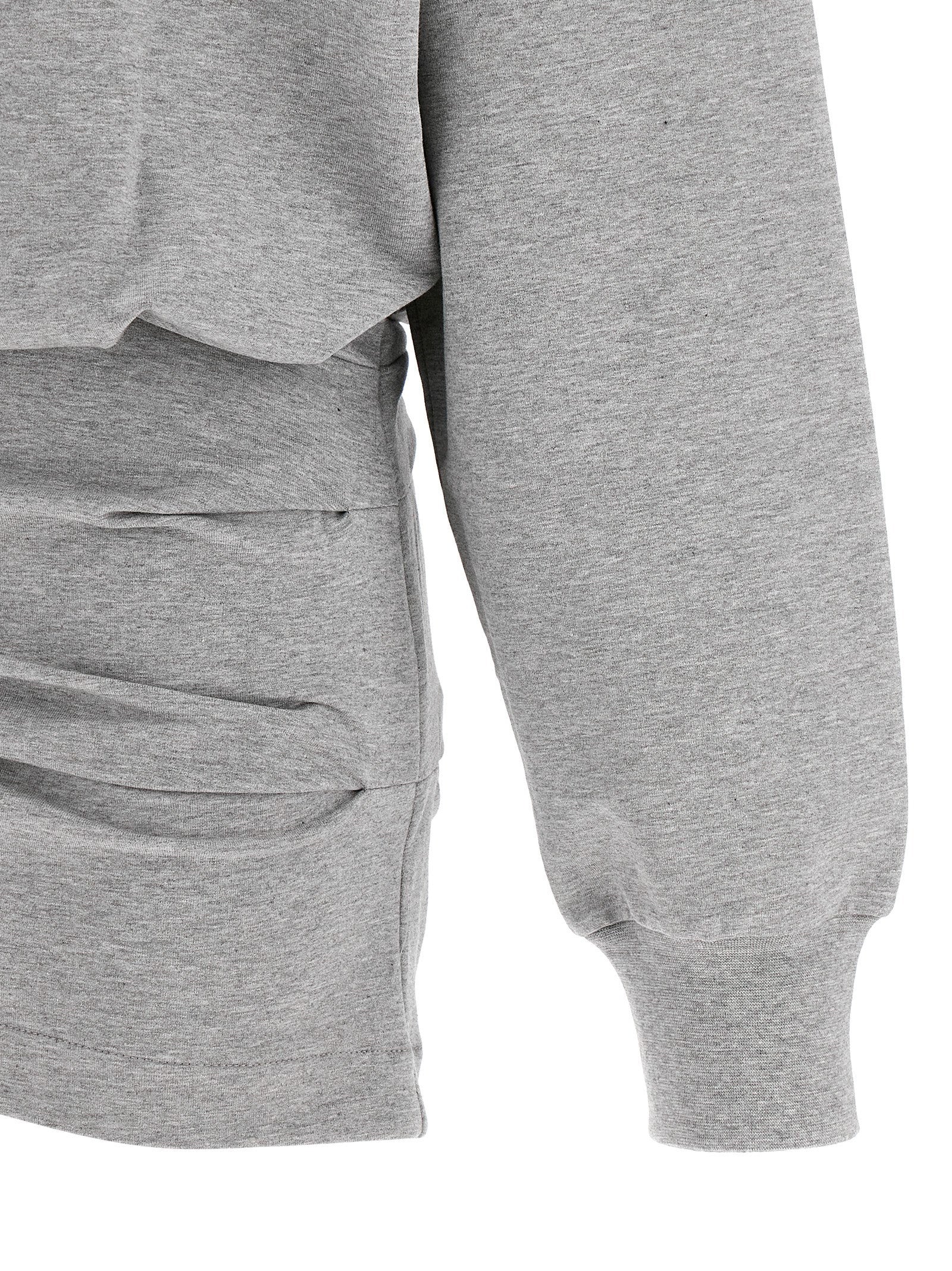 The Attico Mélange Sweatshirt Dress
