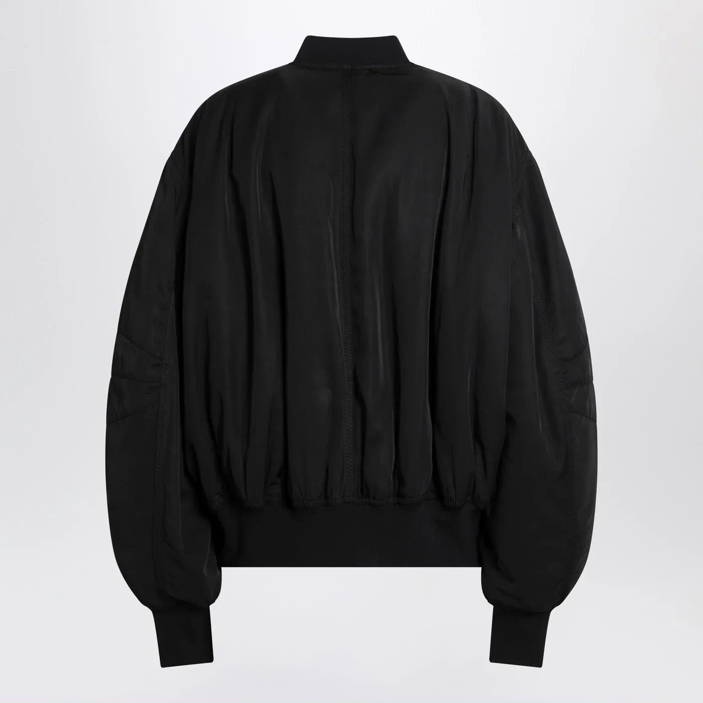 The Attico Black zip bomber jacket
