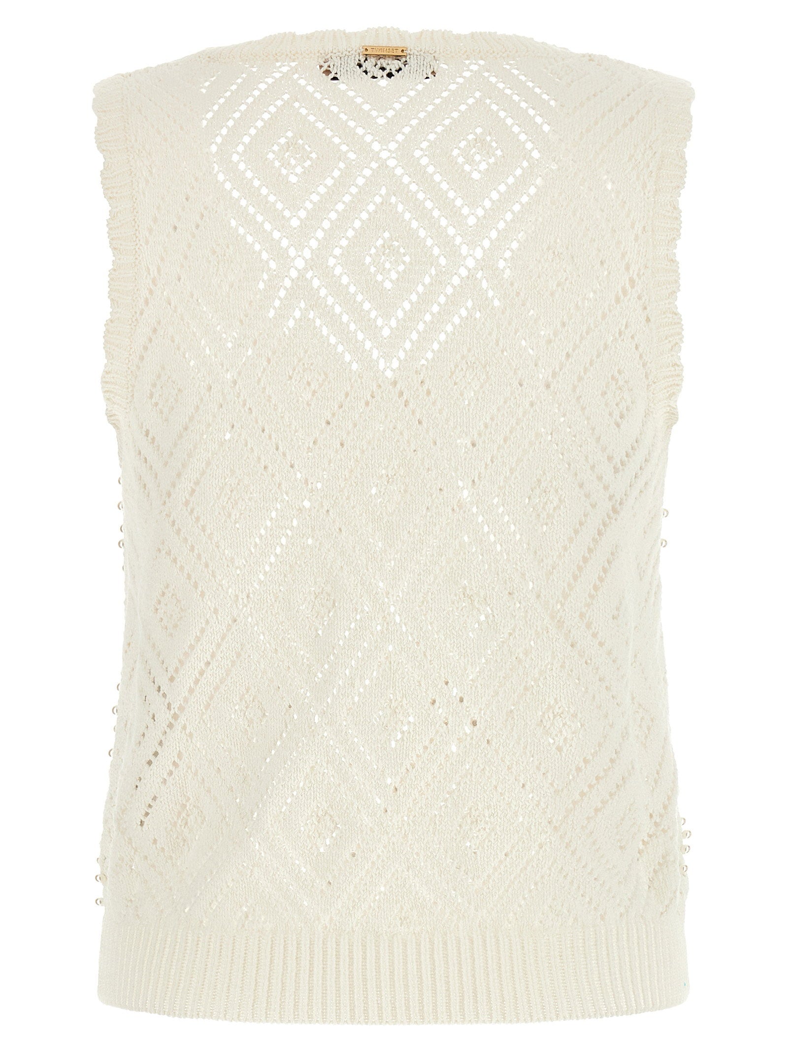 Twin Set Pearl Top