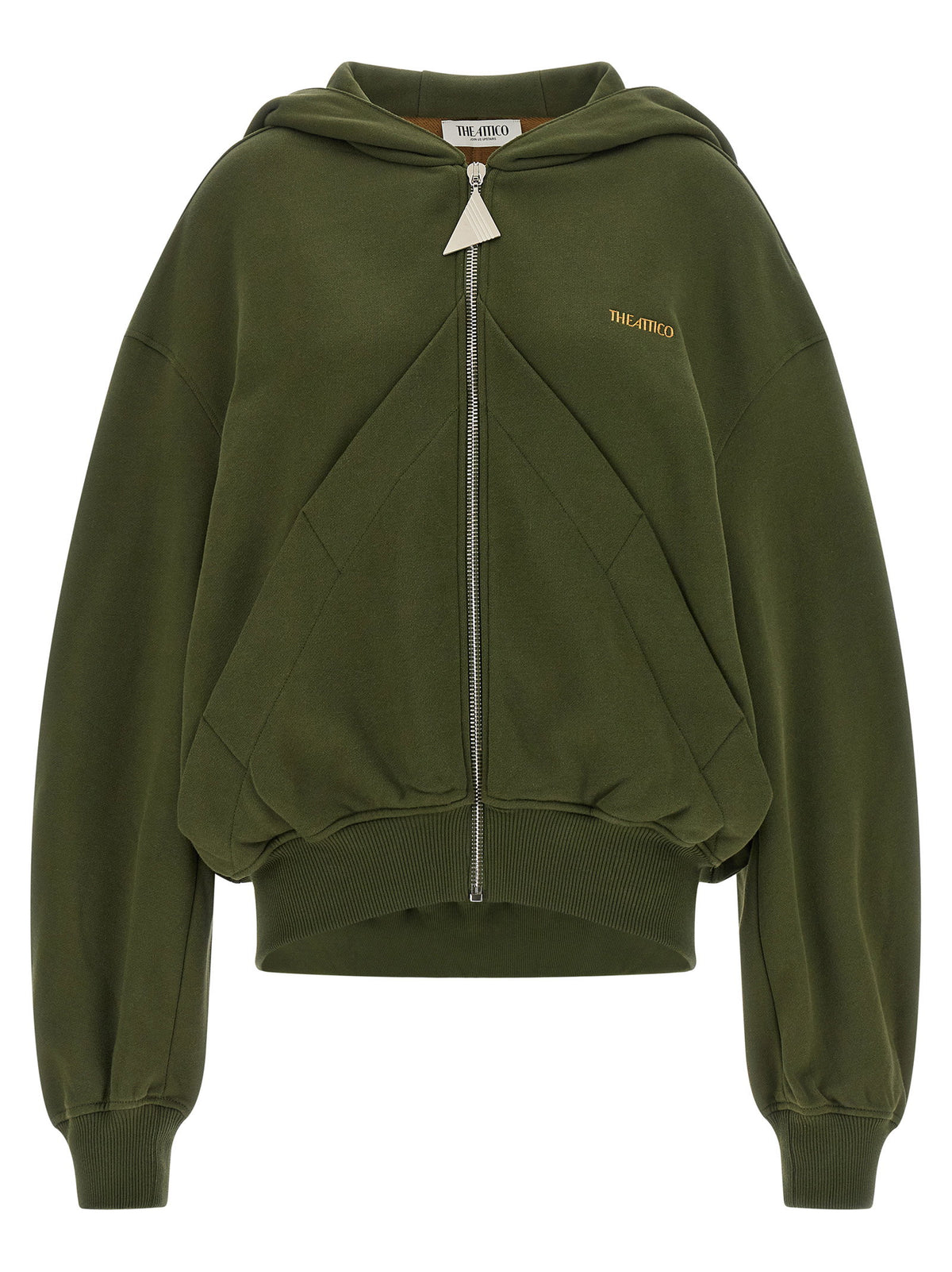 The Attico Green Fleece Hoodie