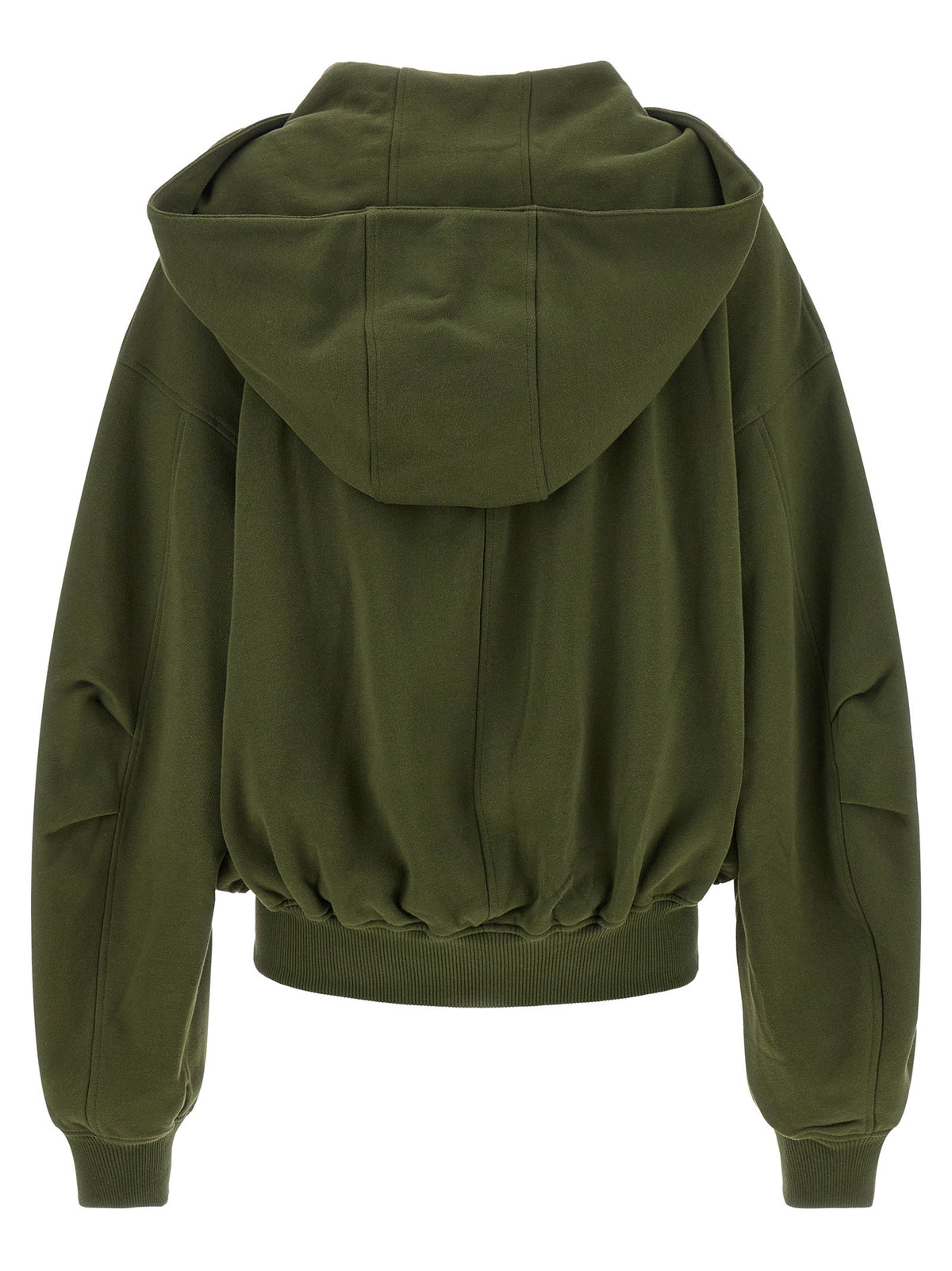 The Attico Green Fleece Hoodie