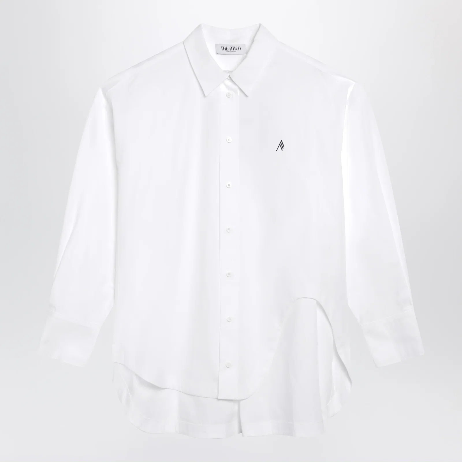 The Attico Diana shirt in white cotton