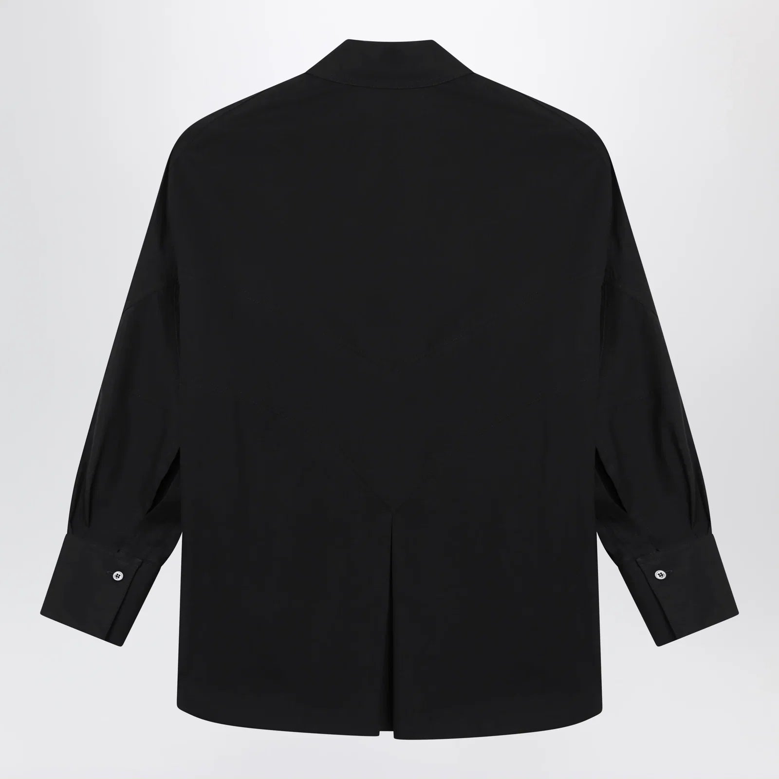 The Attico Black cotton shirt with logo