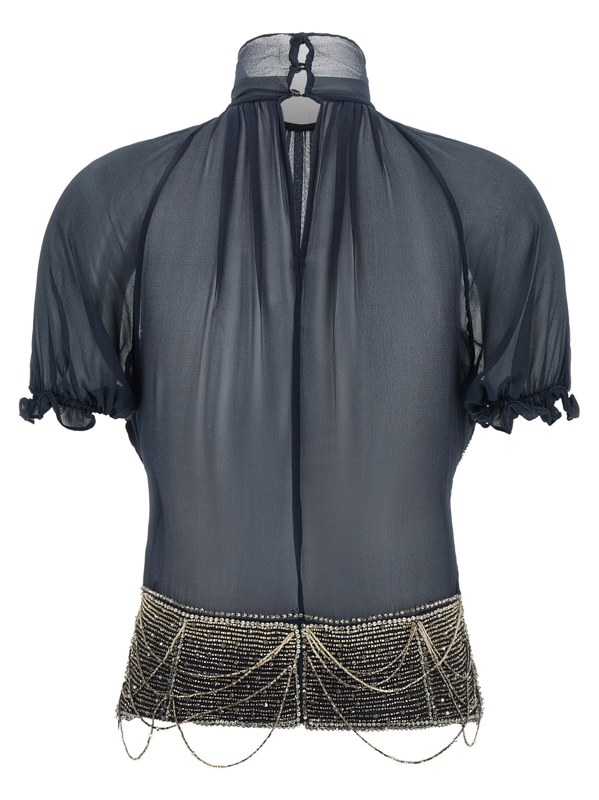The Attico Jewel Embroidery Top