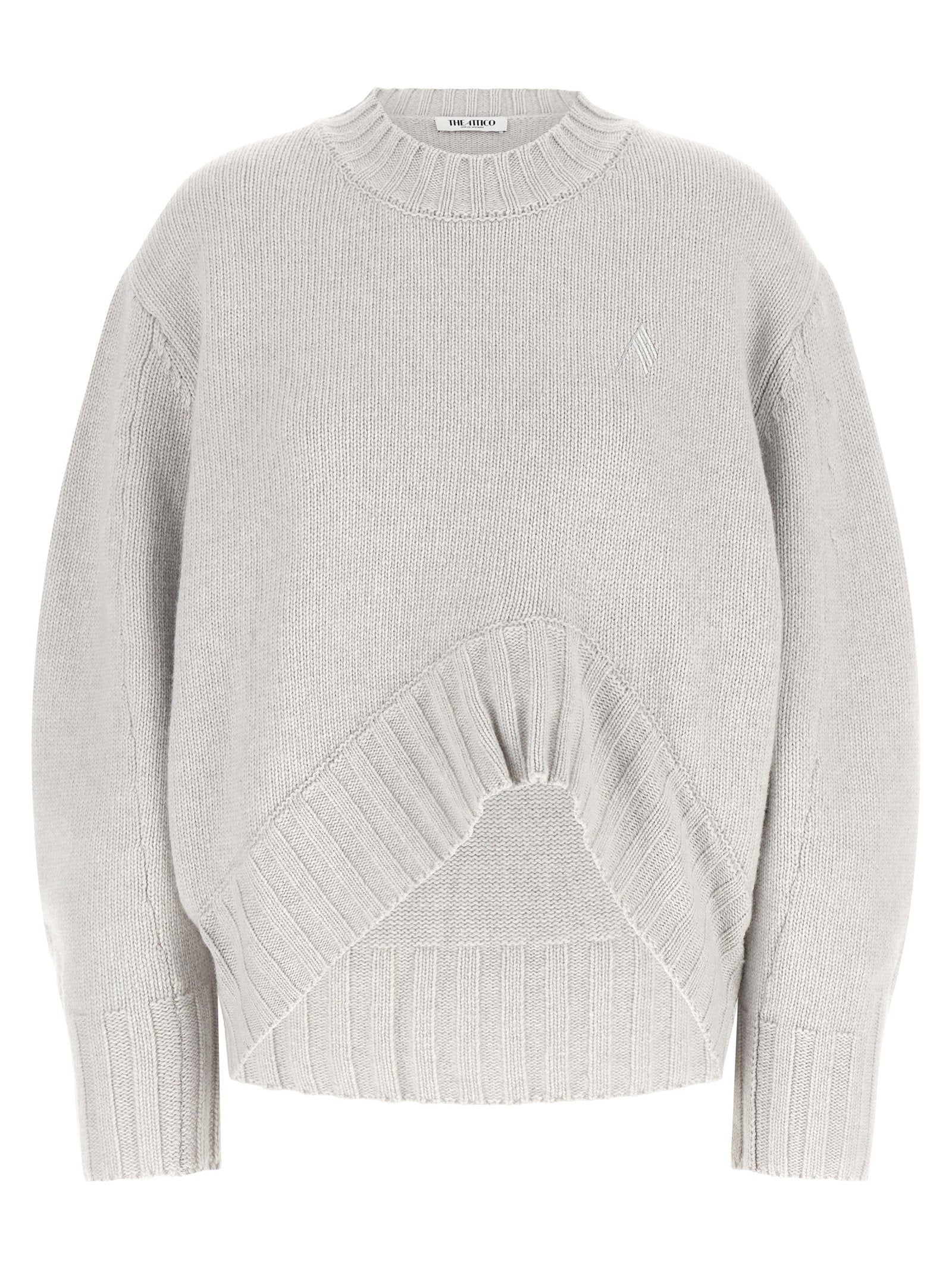 The Attico Asymmetrical Hem Sweater