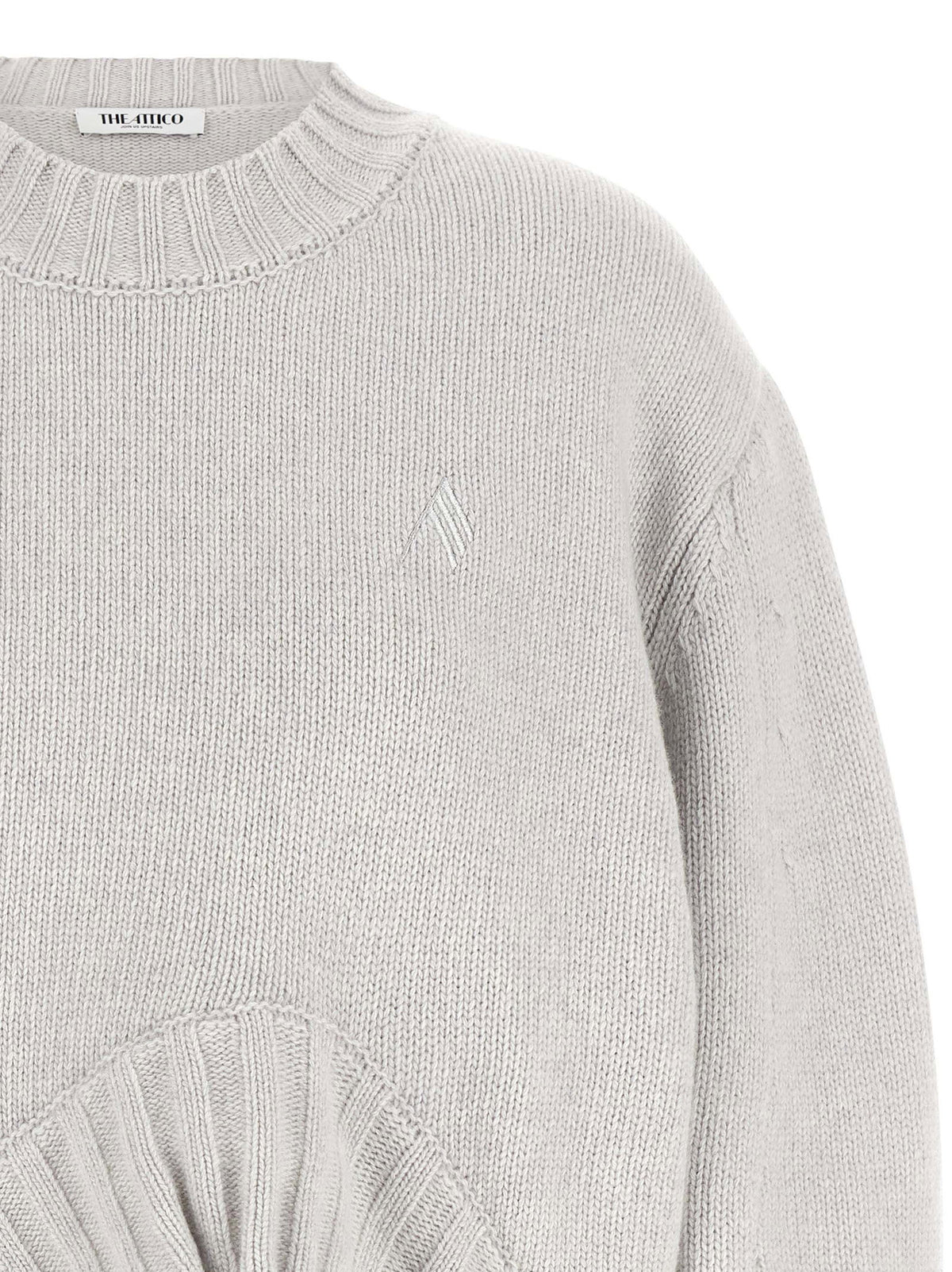 The Attico Asymmetrical Hem Sweater