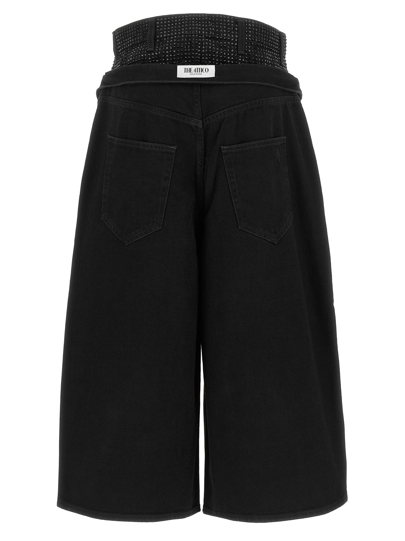 The Attico Crystal Insert Jeans
