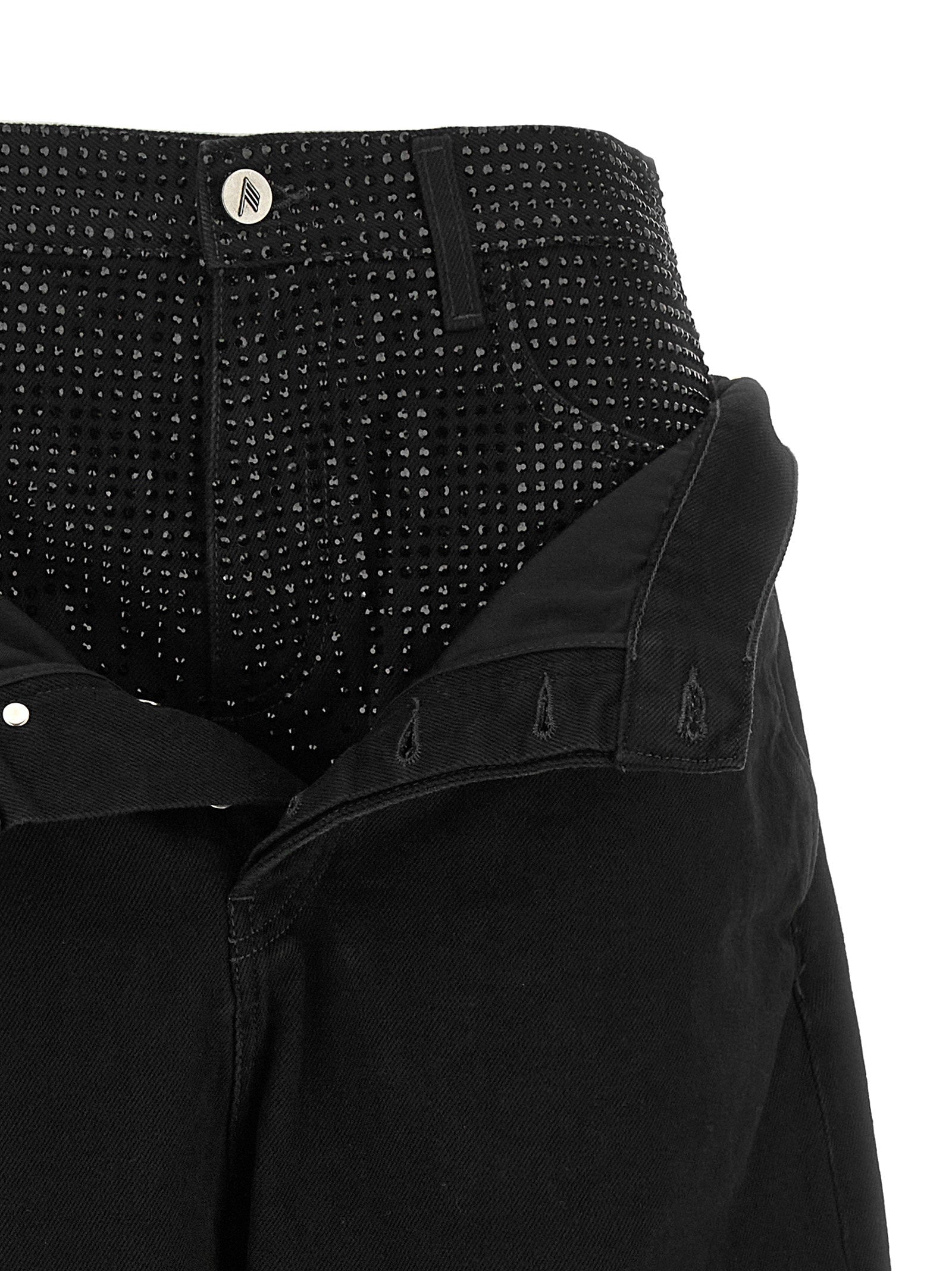 The Attico Crystal Insert Jeans