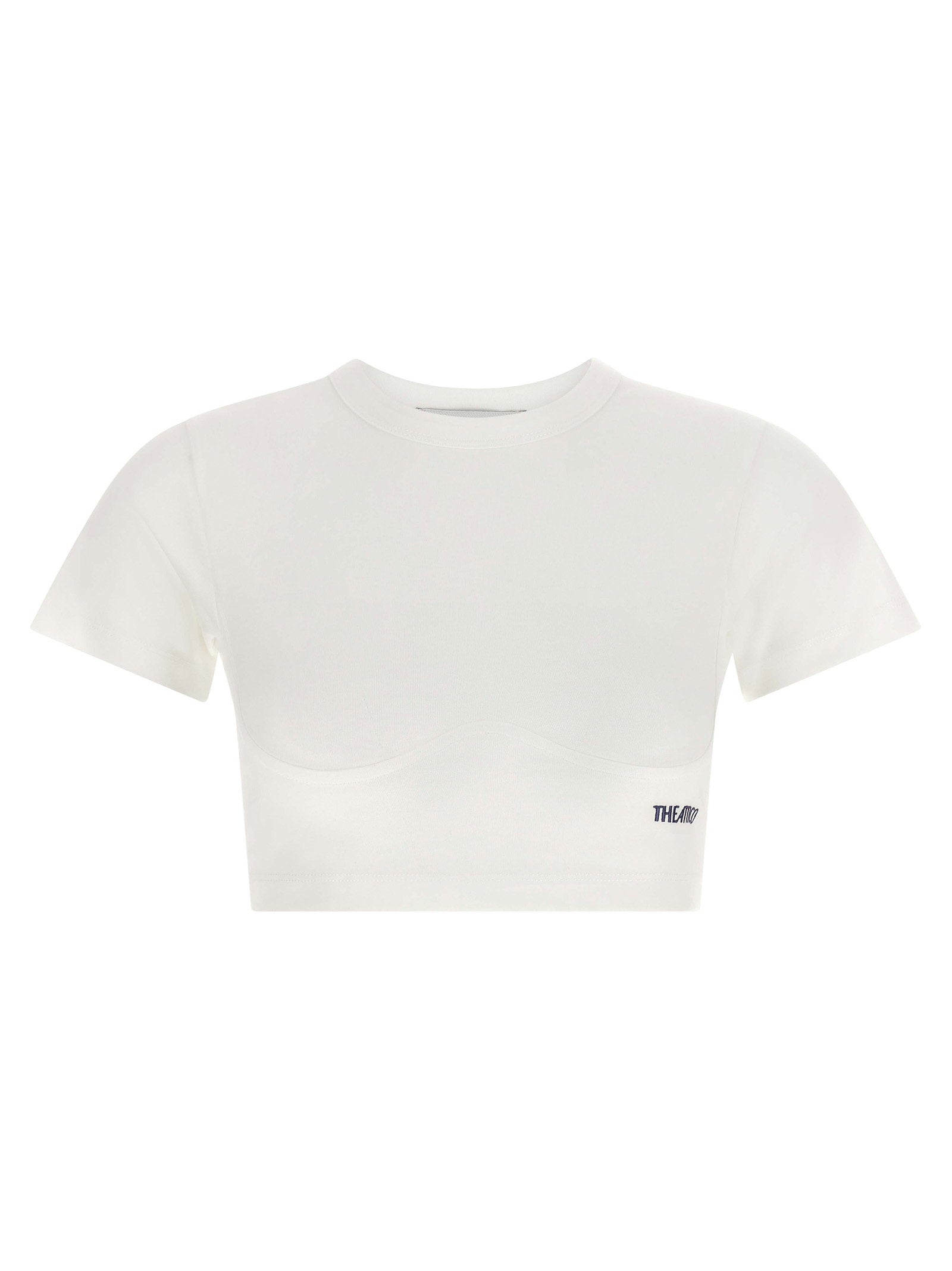 The Attico Bustier Crop T-shirt