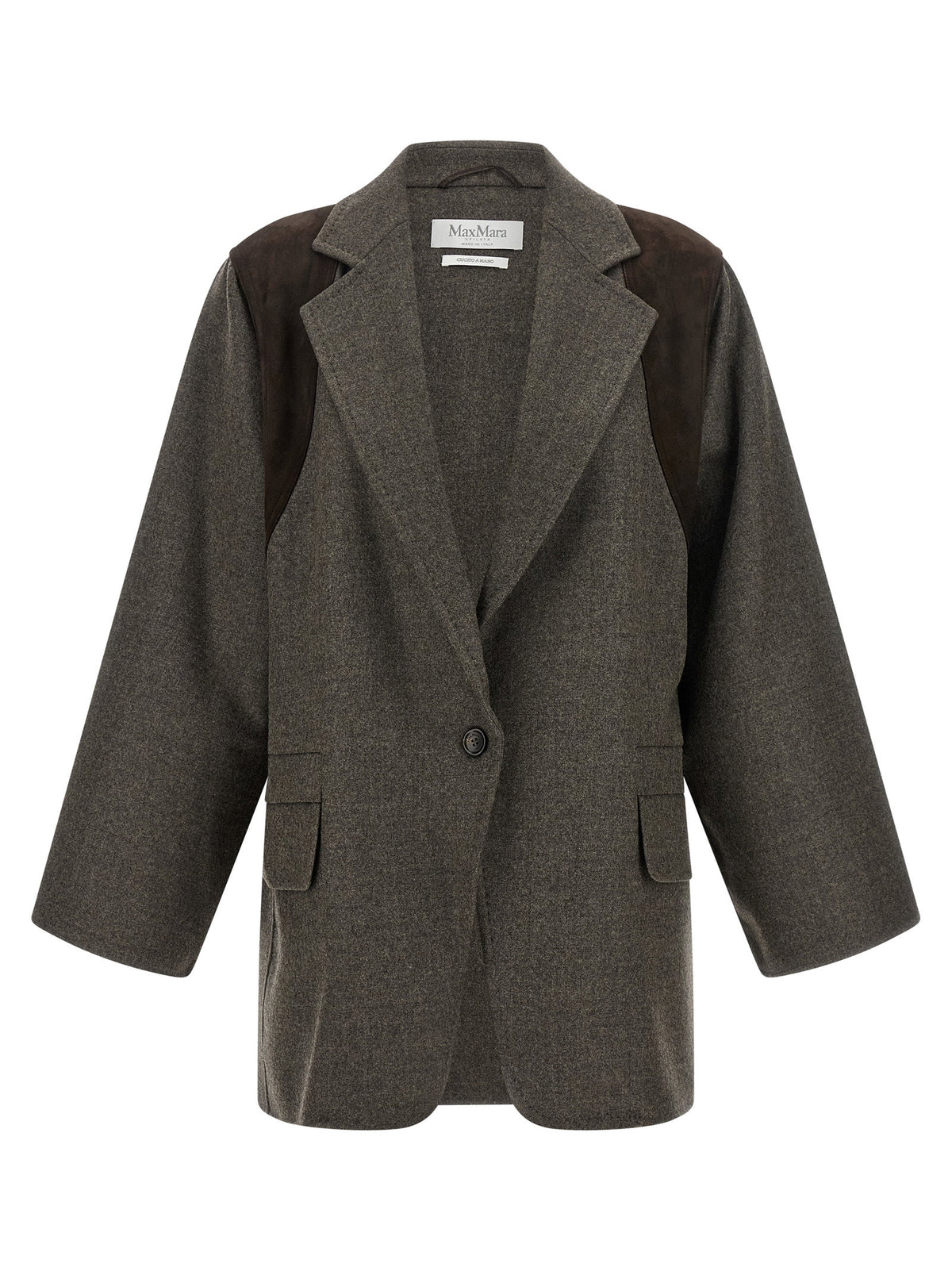 Max Mara Grey Brown Fenice Blazer