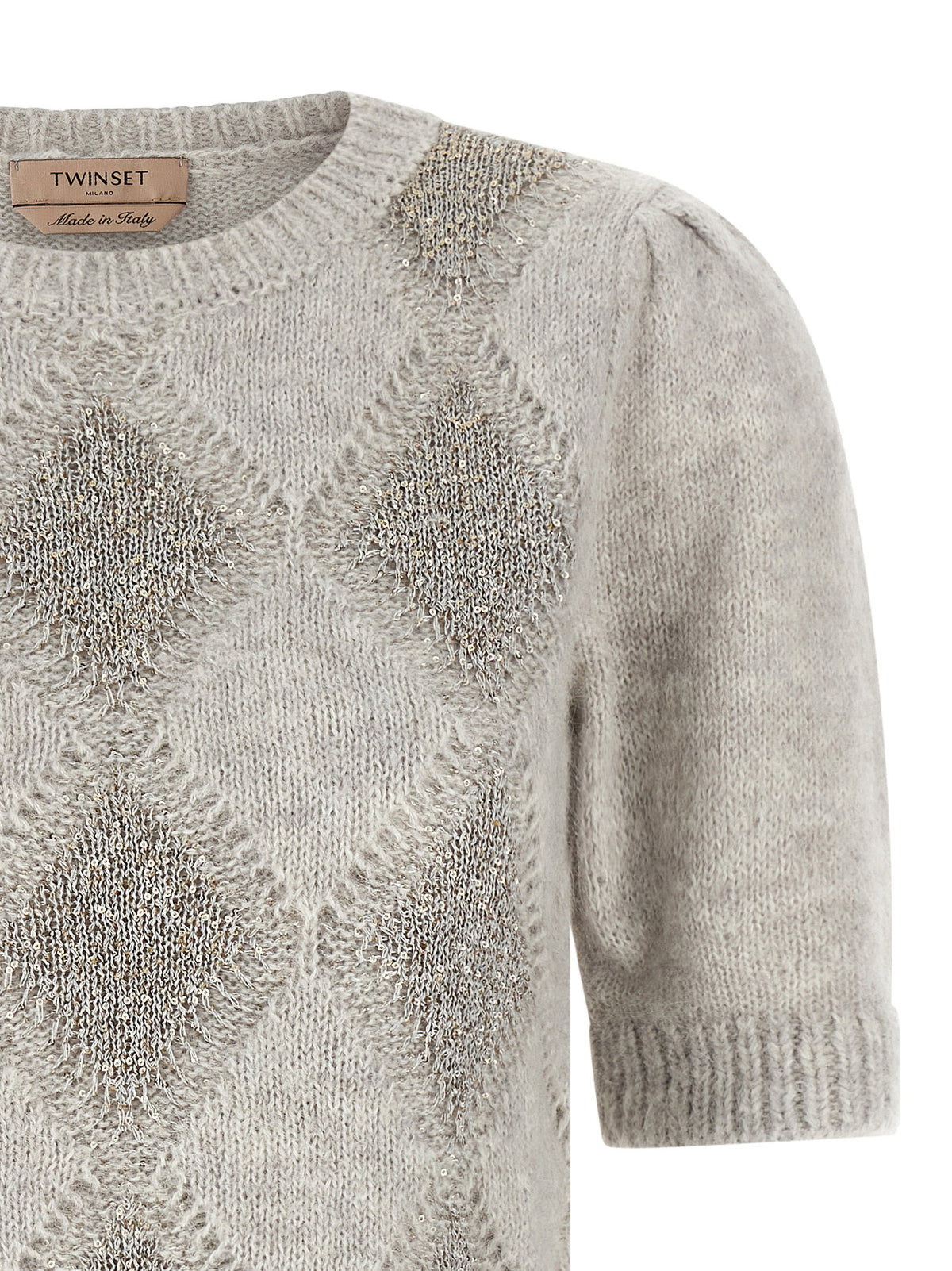 Twin Set Sequin Diamond Sweater