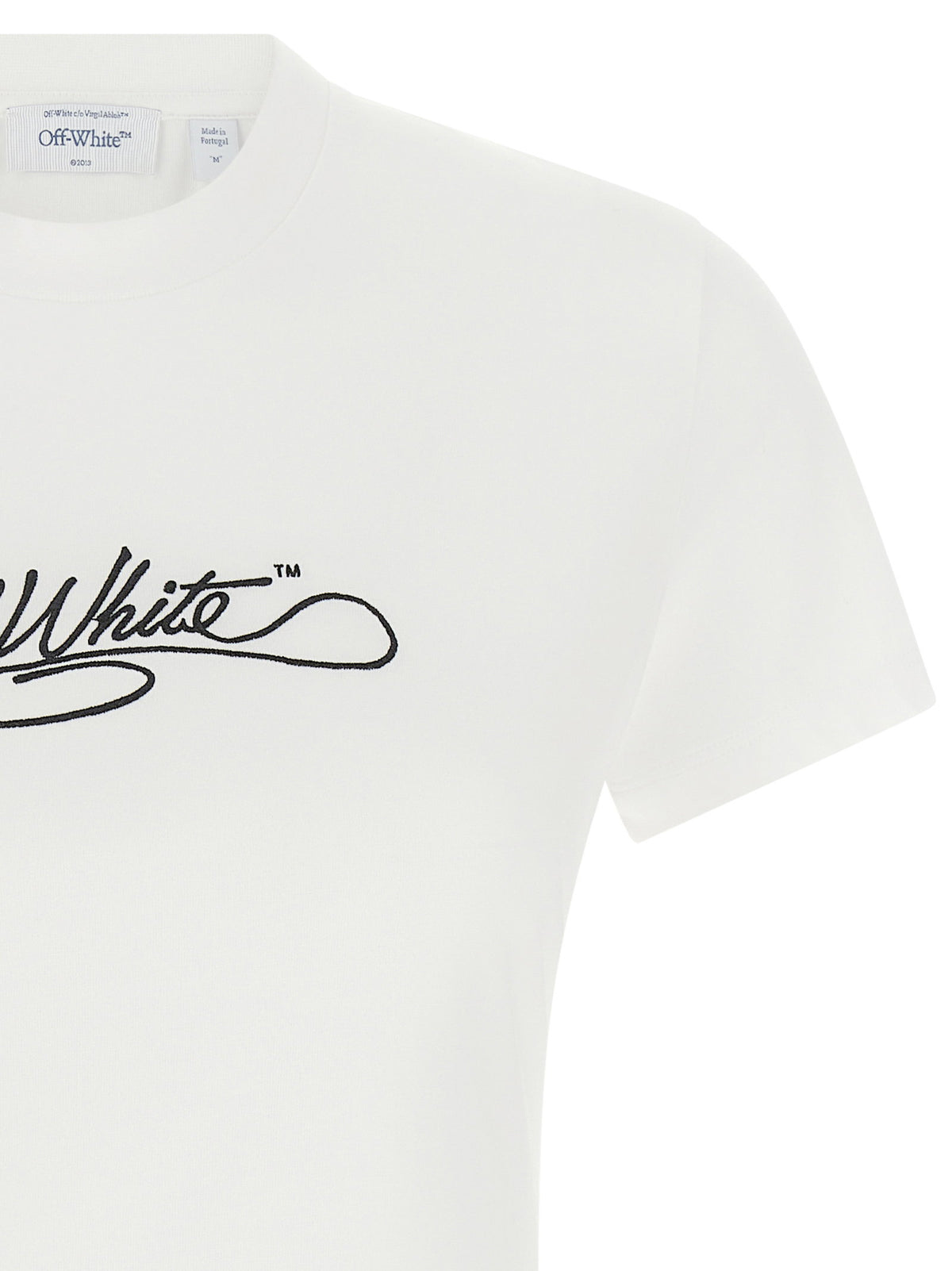 Off White Logo Embroidery T-shirt