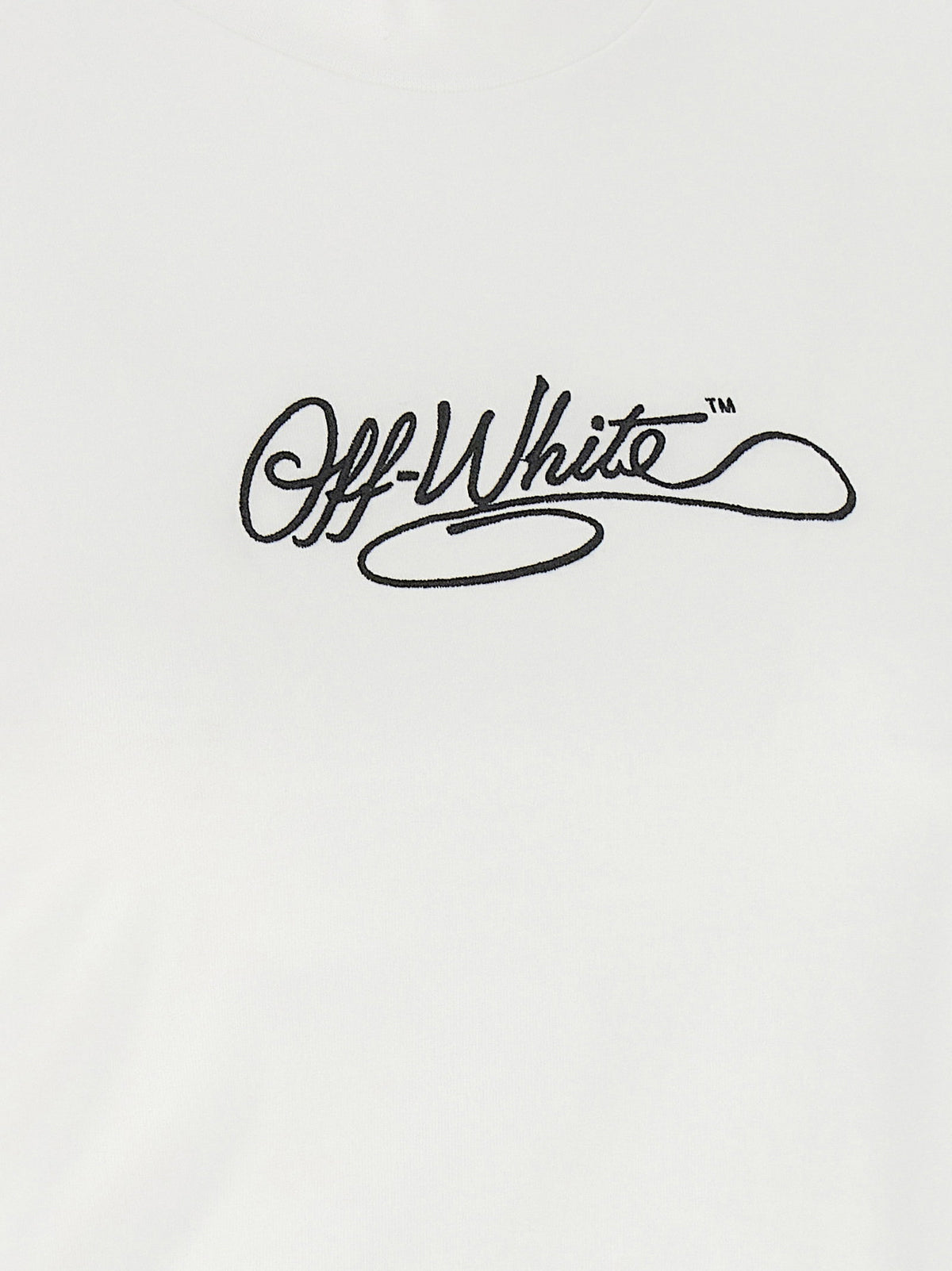 Off White Logo Embroidery T-shirt