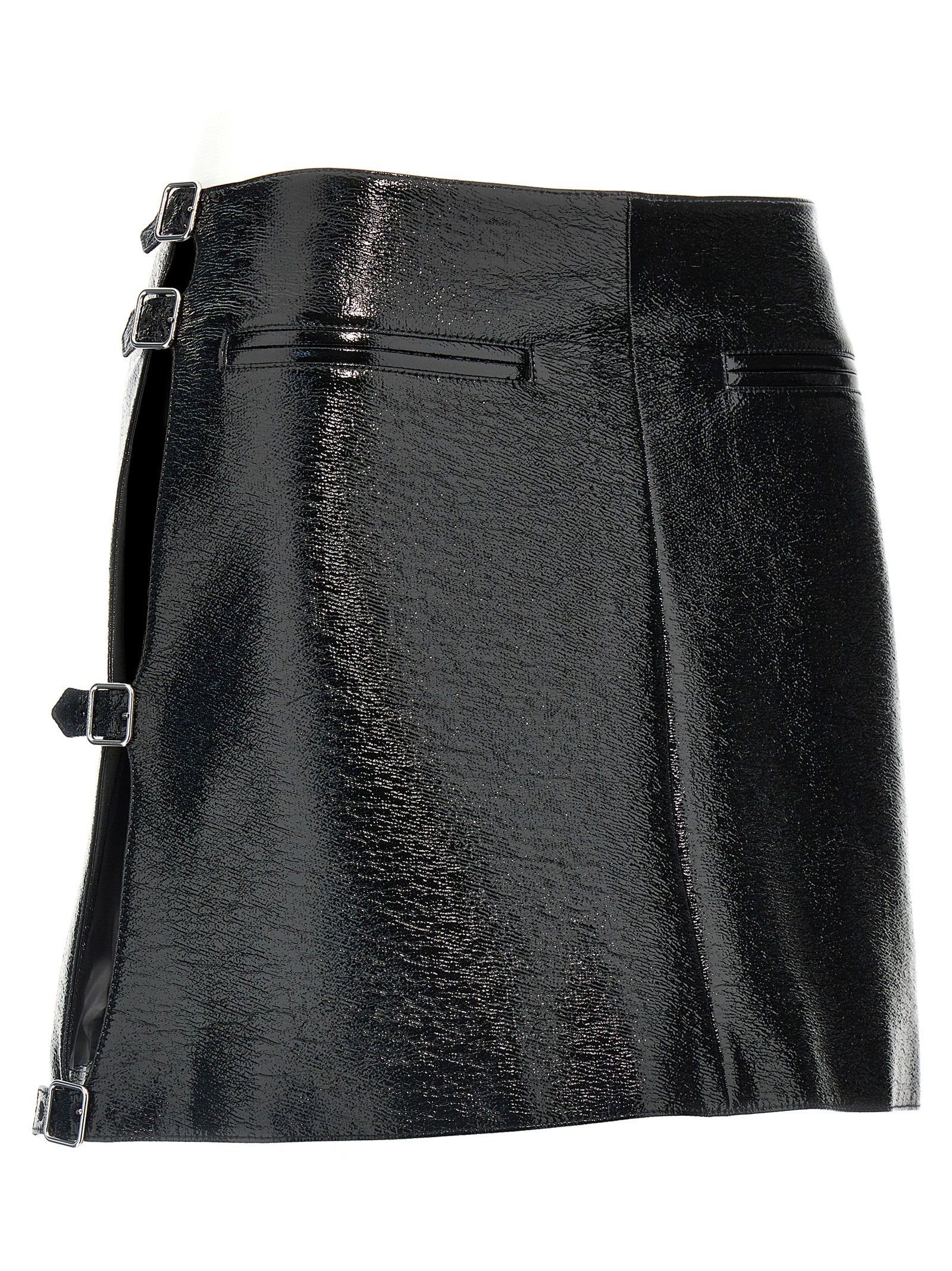 Courreges Mini Multi Sangle Vinyl Skirt