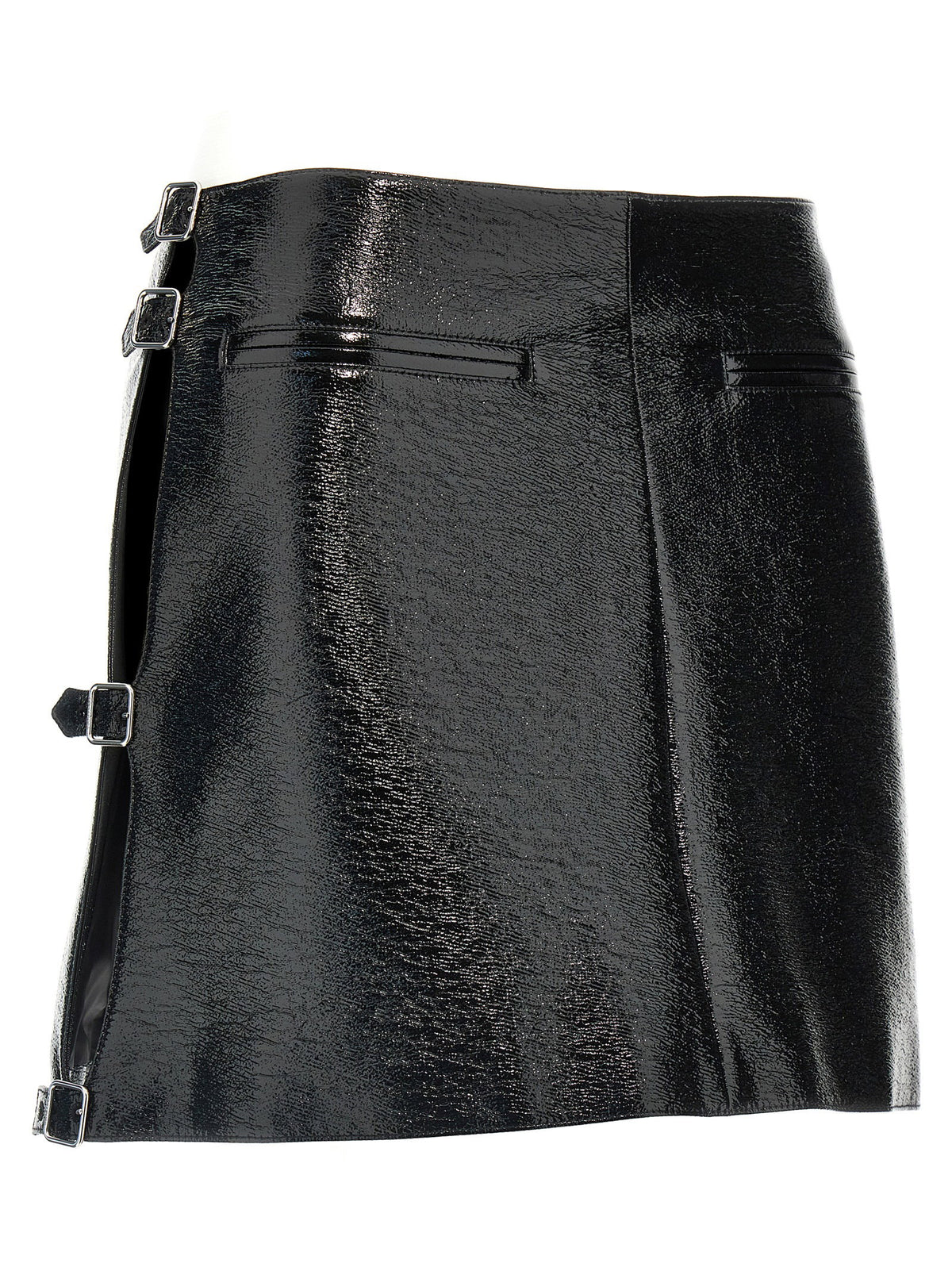 Courreges Mini Multi Sangle Vinyl Skirt