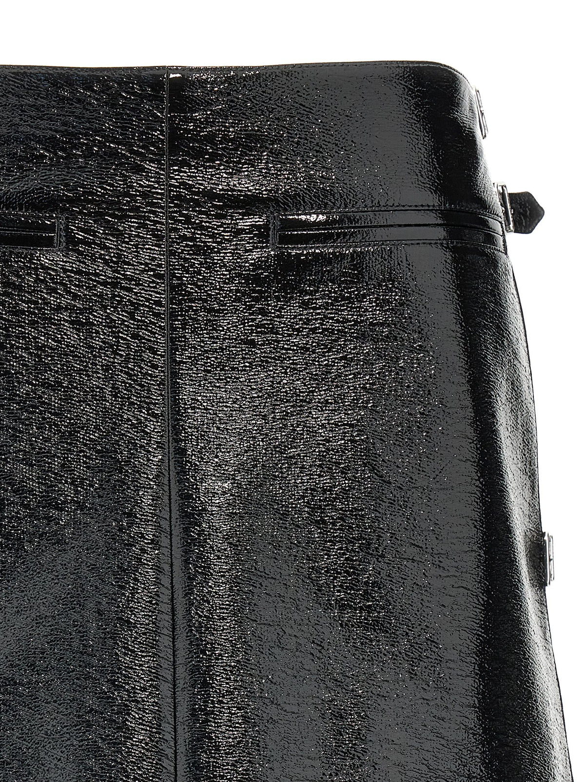 Courreges Mini Multi Sangle Vinyl Skirt