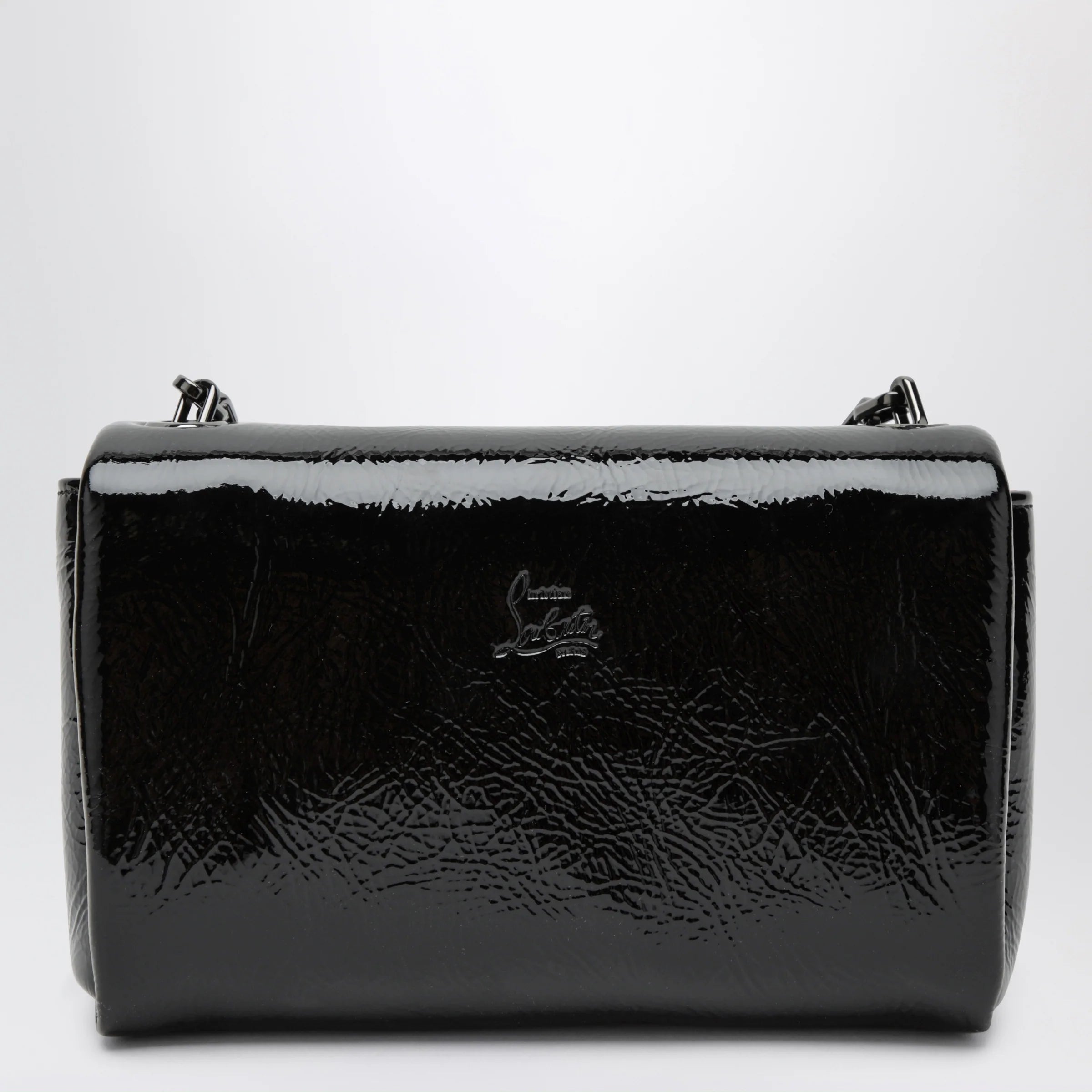 Christian Louboutin Loubi 54 large flap shoulder bag Black