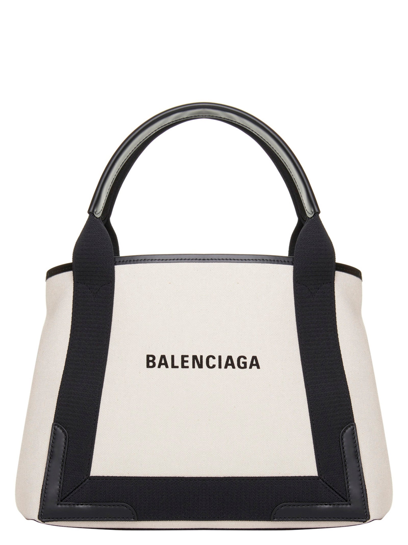 Balenciaga Navy Cabas Small Shopping Bag