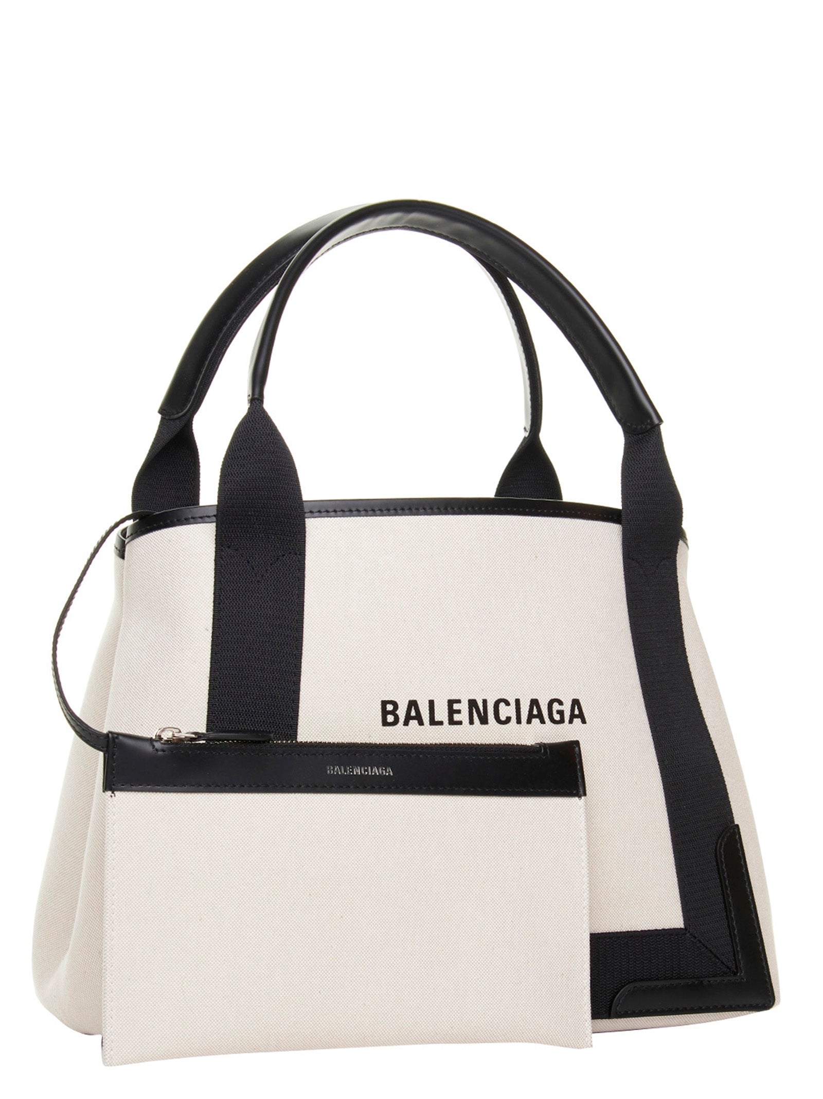 Balenciaga Navy Cabas Small Shopping Bag
