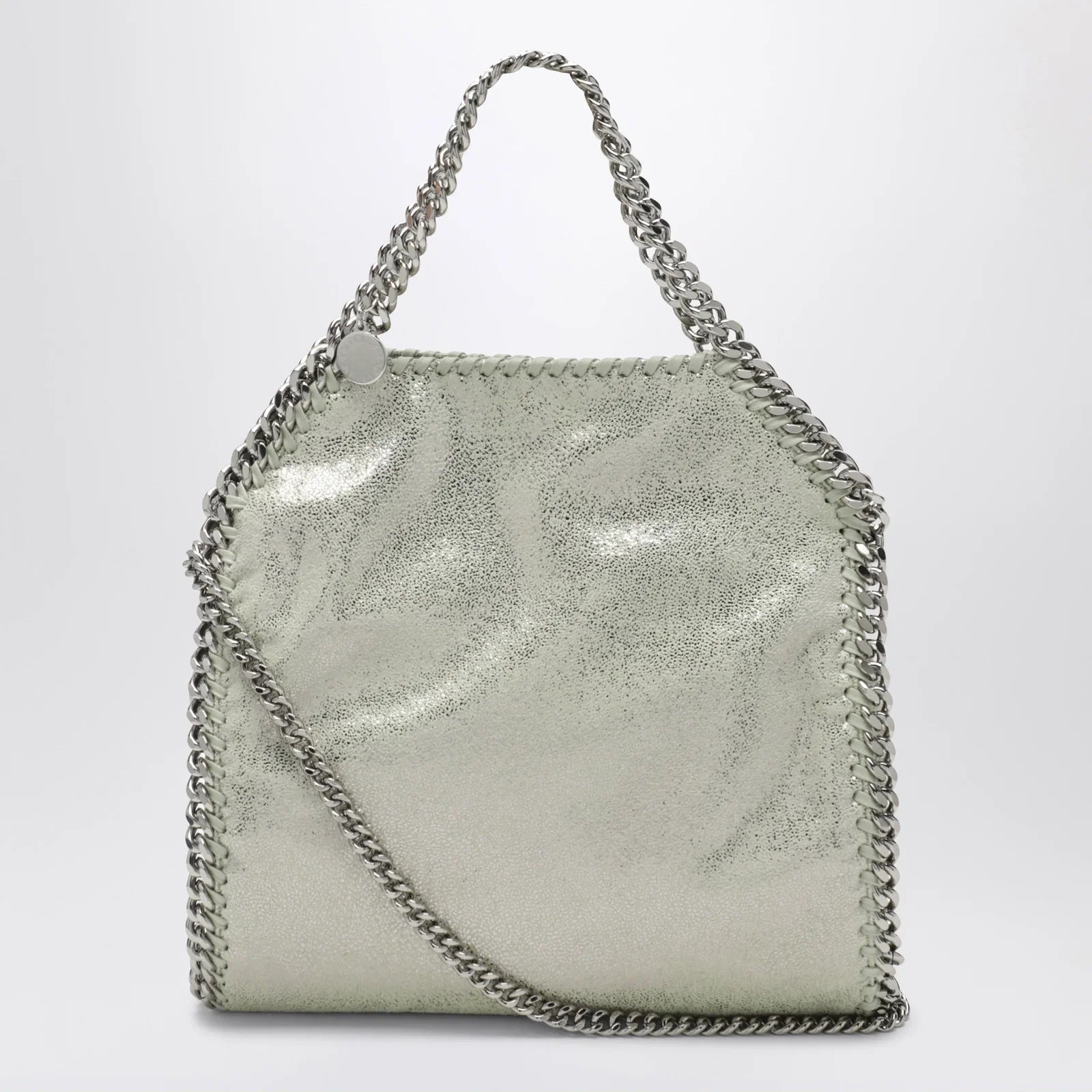 Mini Falabella tote bag in light lime green by Stella McCartney