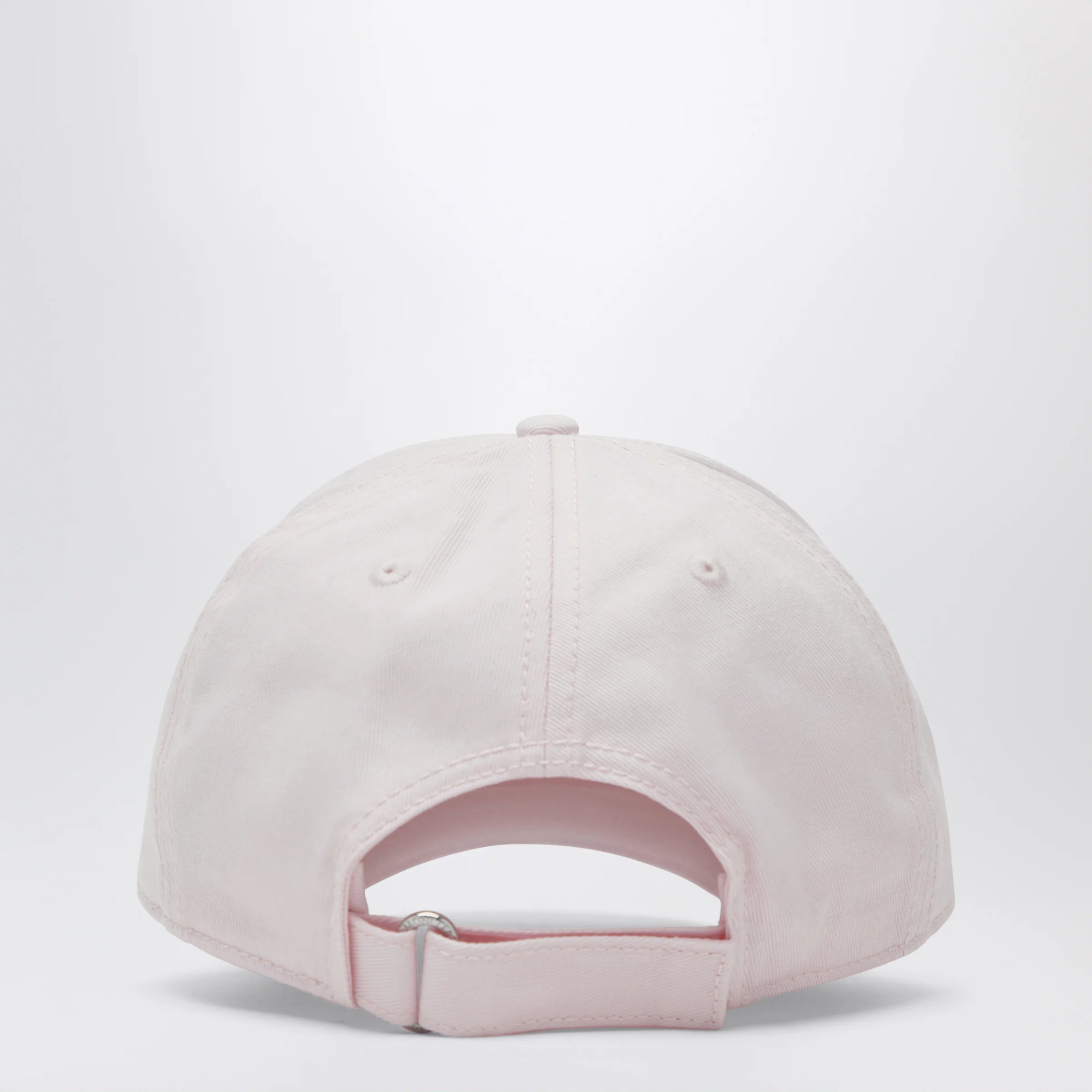 Moncler Pink baseball cap with logo patch