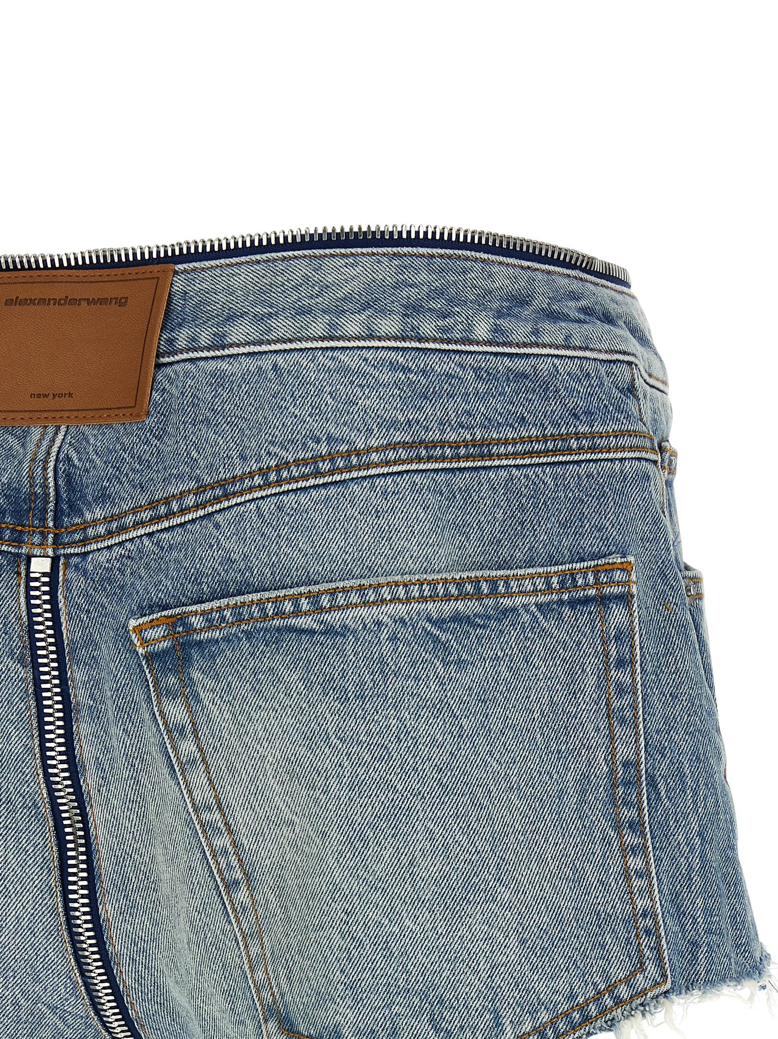 Alexander Wang Zip V-waist Shorts