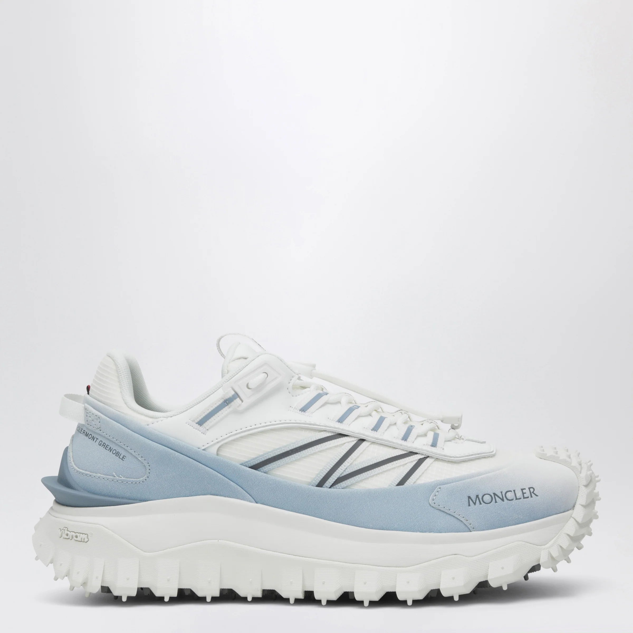 Moncler Trailgrip Sneakers white/light blue with Vibram® Megagrip sole