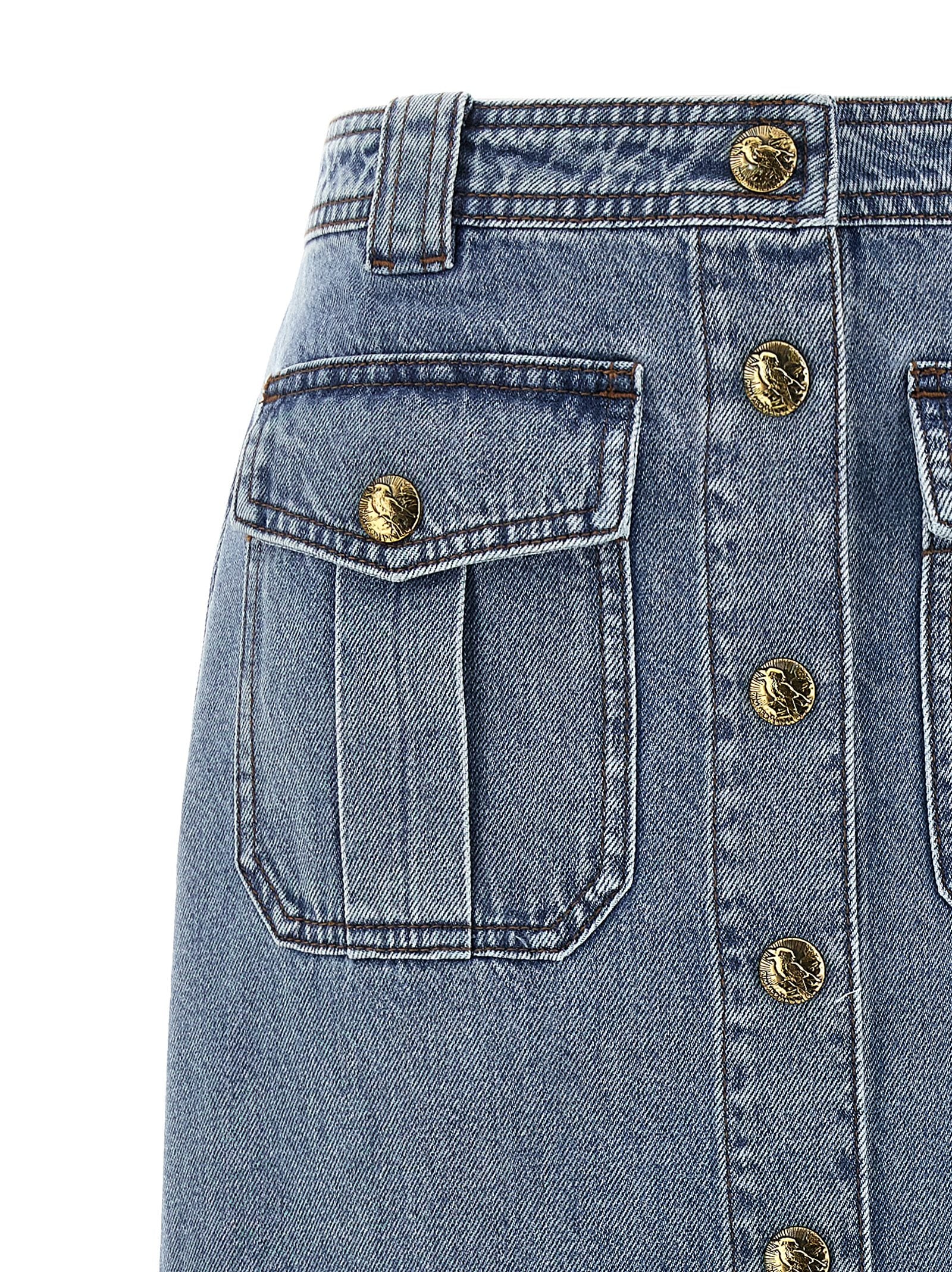 Zimmermann Denim Pencil Skirt