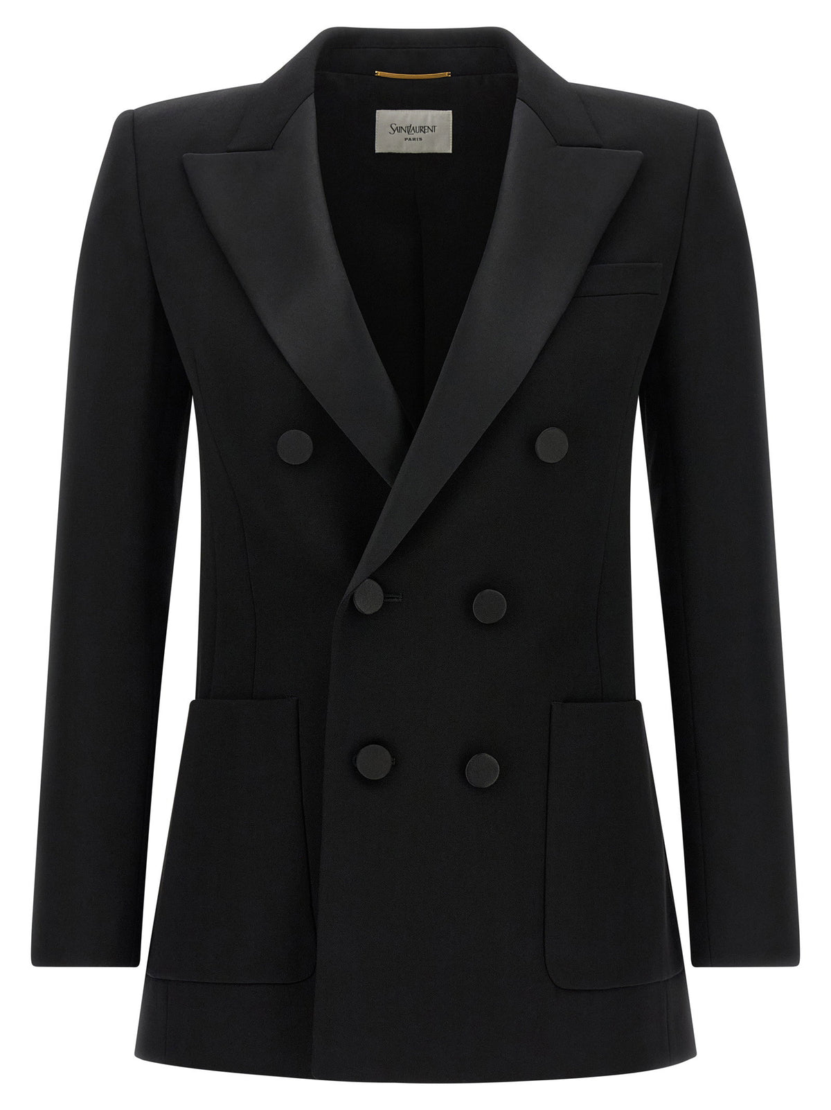 Saint Laurent Satin Lapel Blazer