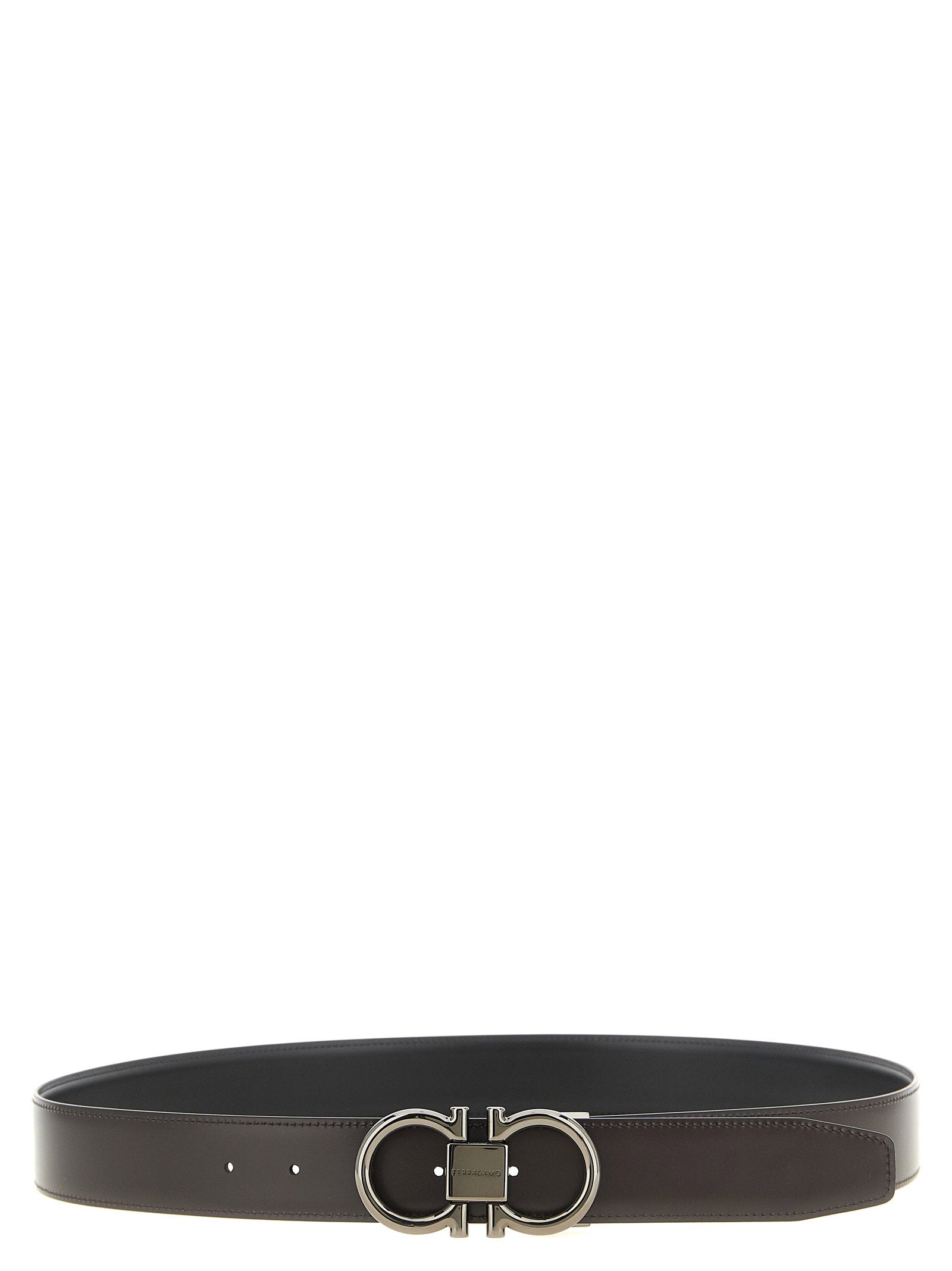 Ferragamo Double Gancini Reversible Belt