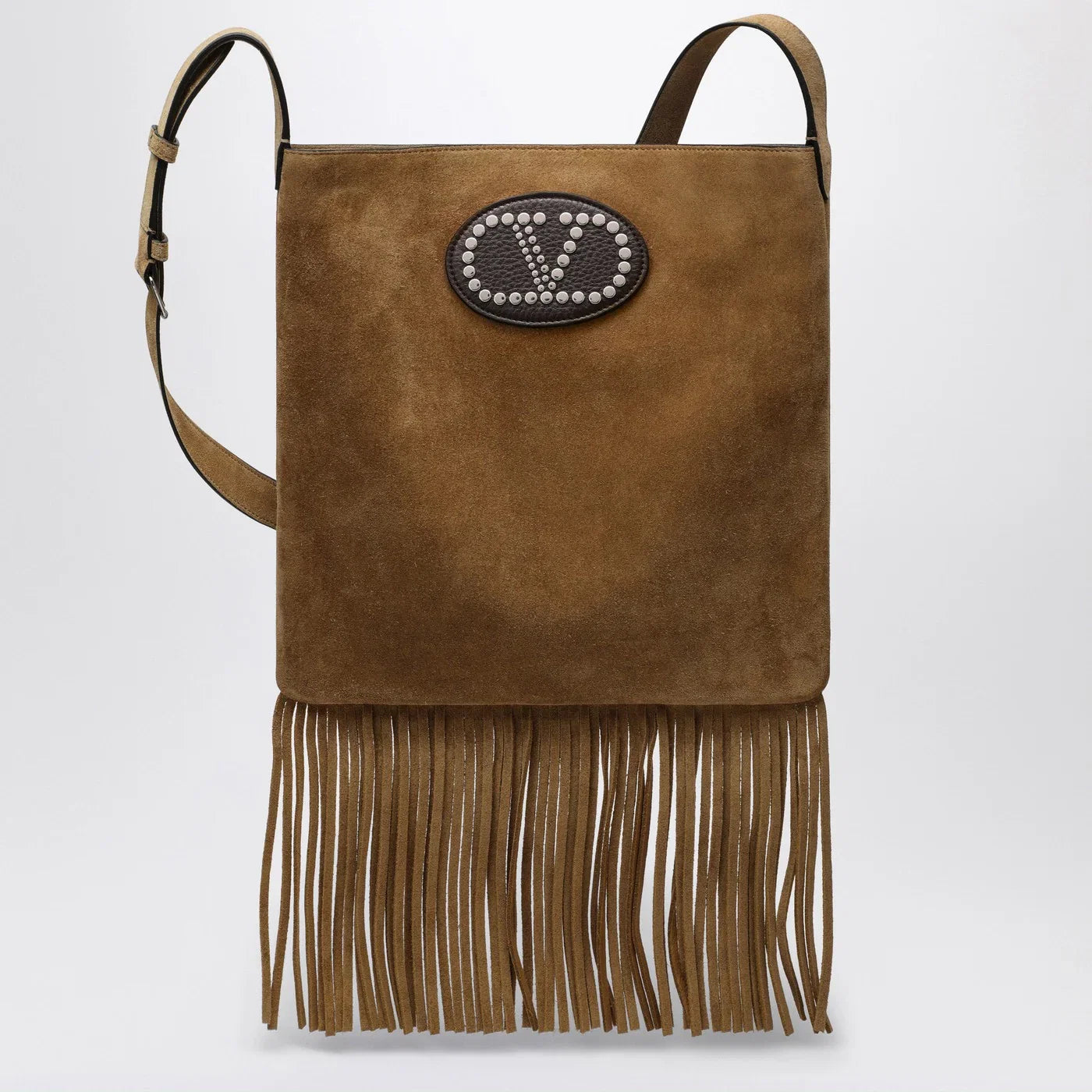 Valentino Garavani Beige suede Nellcôte bag