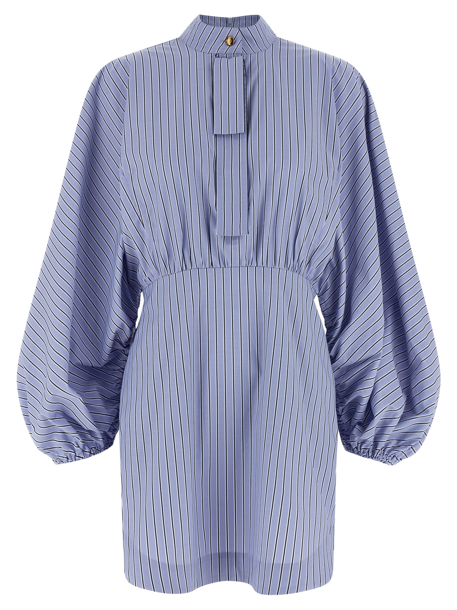 Zimmermann Drawstring Stripe Mini Dress