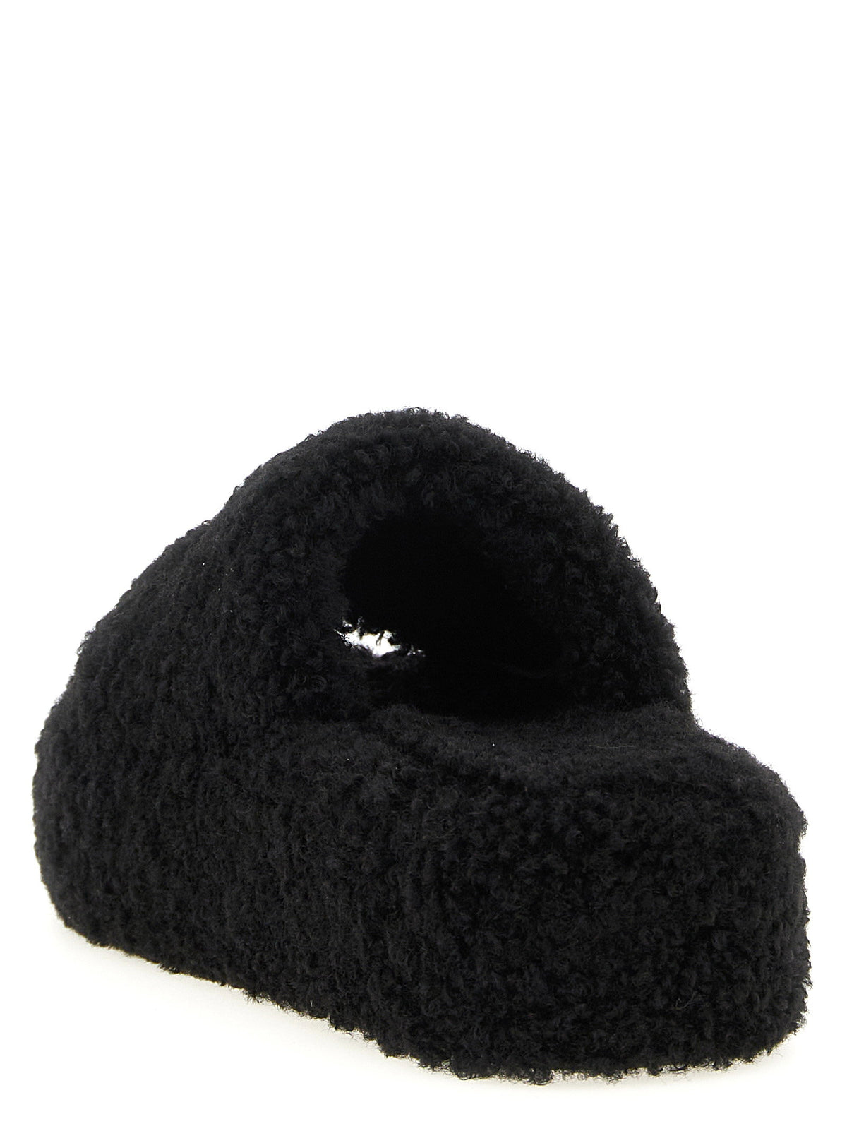 Balenciaga Furry Platform Slides
